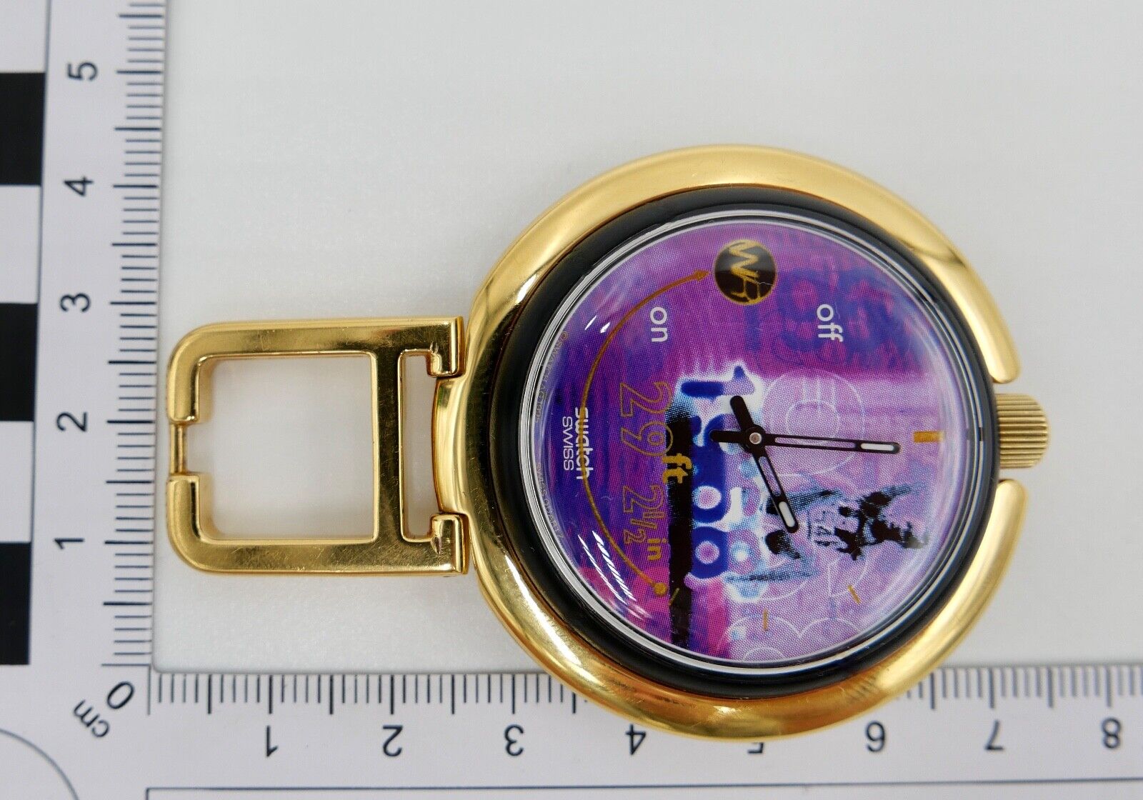 1996 Olympische Spiele Swatch Pop Alarm Bob Beamon Wecker PUZ 100 pocket watch