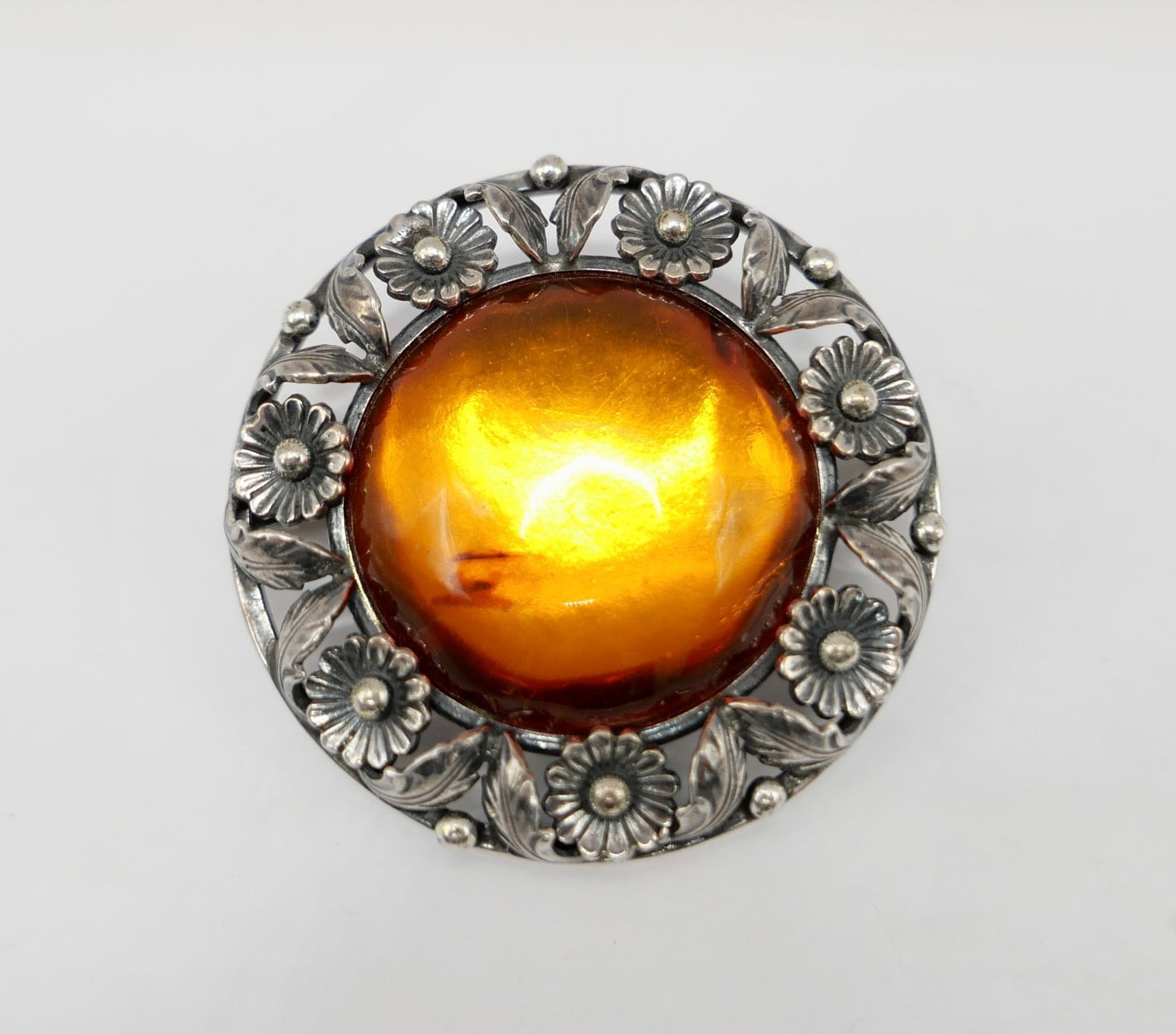 Brosche N.E. From Dänemark 925 Sterling Bernstein  Erik Nils From 42 mm