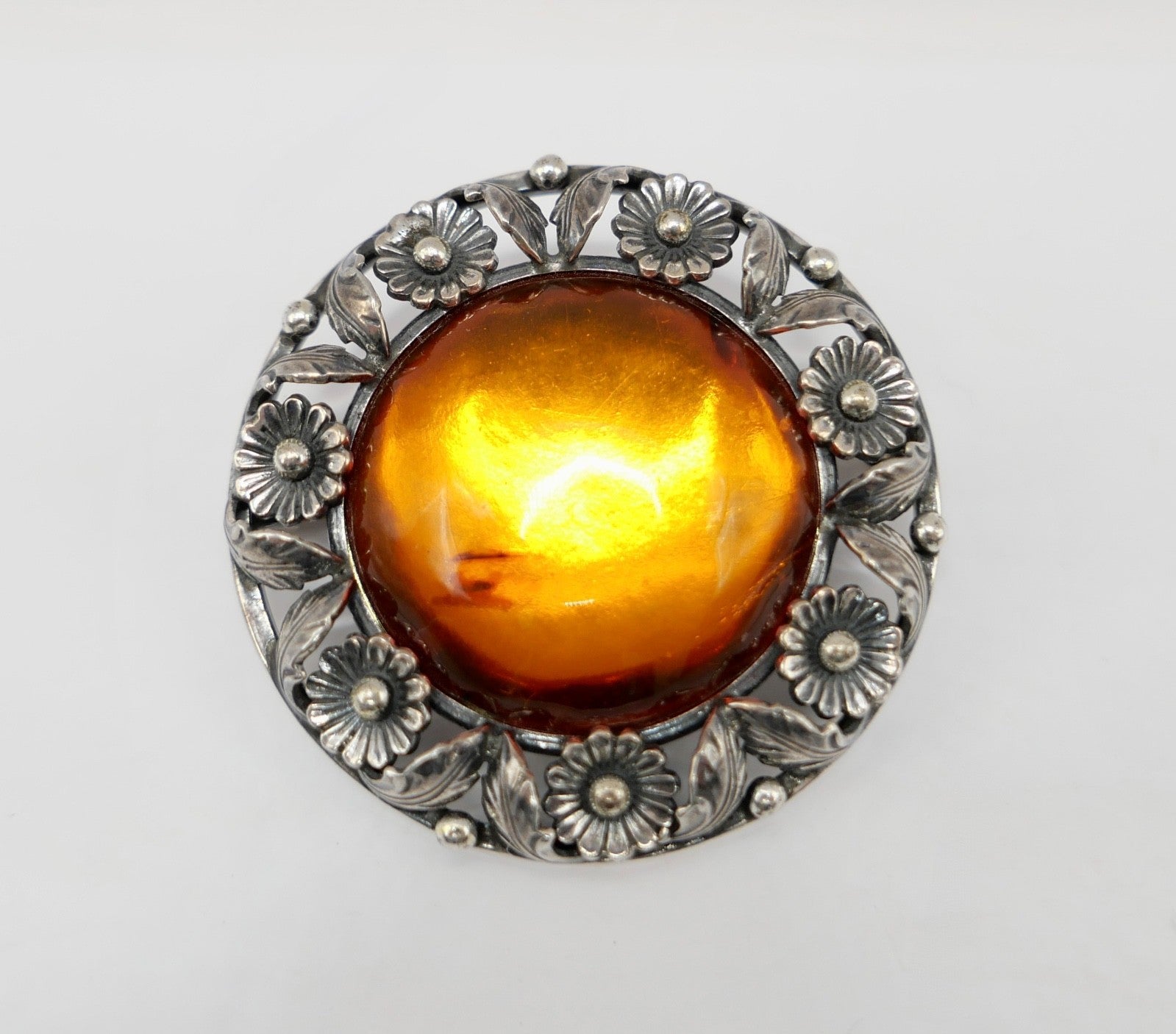 Brosche N.E. From Dänemark 925 Sterling Bernstein  Erik Nils From 42 mm