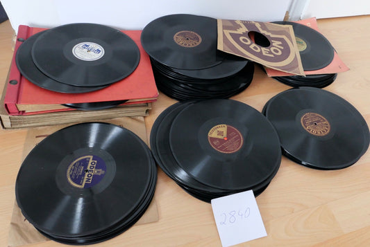 Konvolut Schellackplatten 105 Stk Schlager Operette Weihnacht 25 cm 10" Polydor