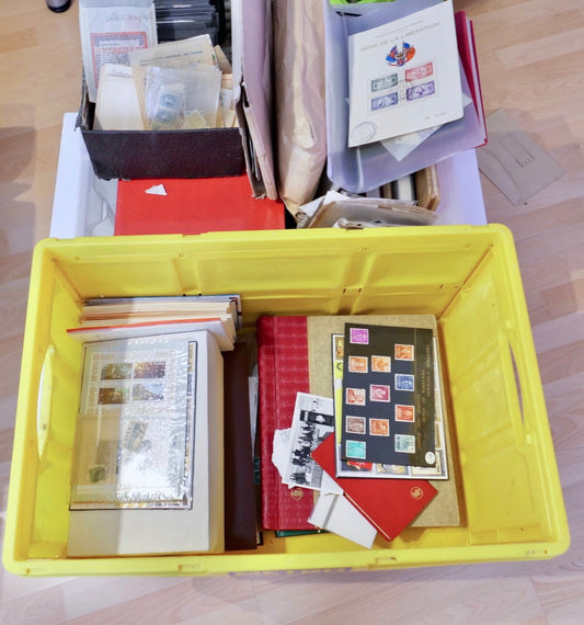 28 Kg Briefmarkennachlass Alben Sammlungen Deutschland Europa Übersee Lose Ware