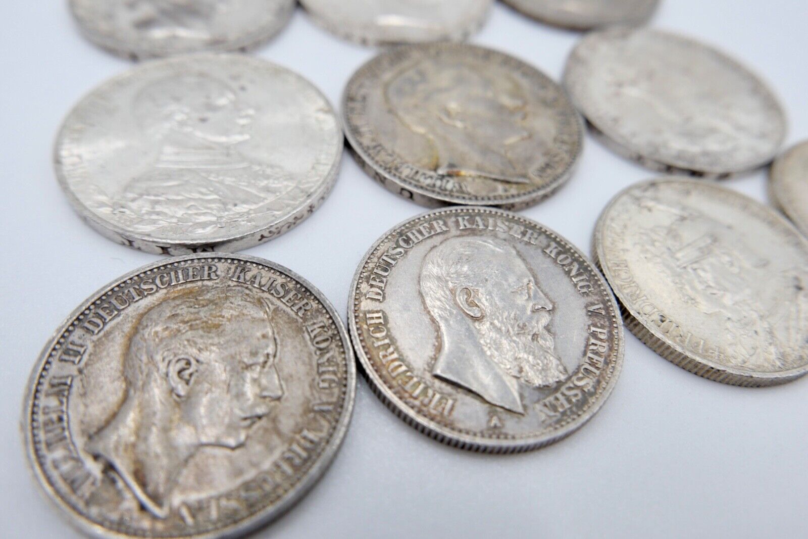 12x 2 3 5 Mark 1876-1914 Preußen Wilhelm Jäger J. 97 98 102 103 111 112 113 114 - Antikhandel-Stuttgart