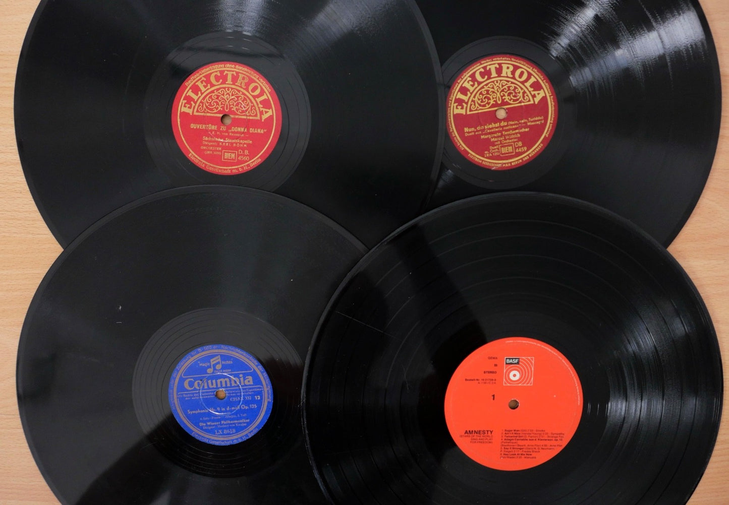Konvolut 31 Schellackplatten Klassik Oper Operette Tanzmusik Deutsche 30cm 12"