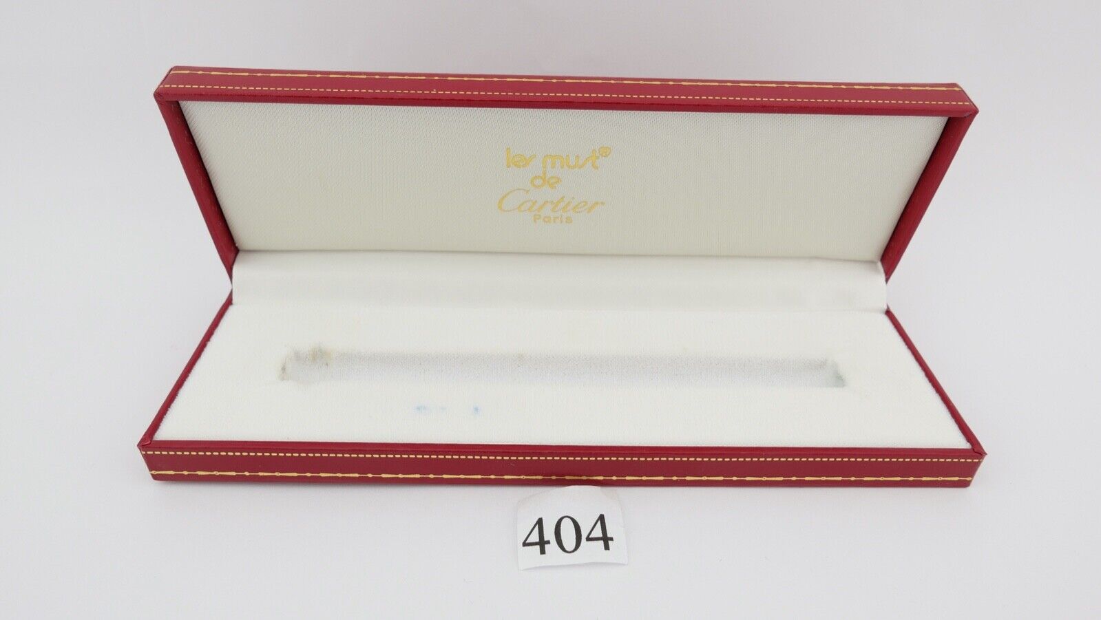 Must de Cartier Tintenfüller Füllfederhalter Füller ETUI BOX  18 x 6 cm 