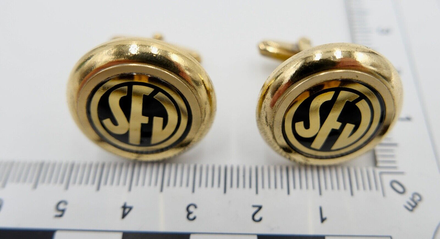 PAAR  2 Manschettenknöpfe SFV Süddeutscher Fußball Verband badge Pin cufflinks