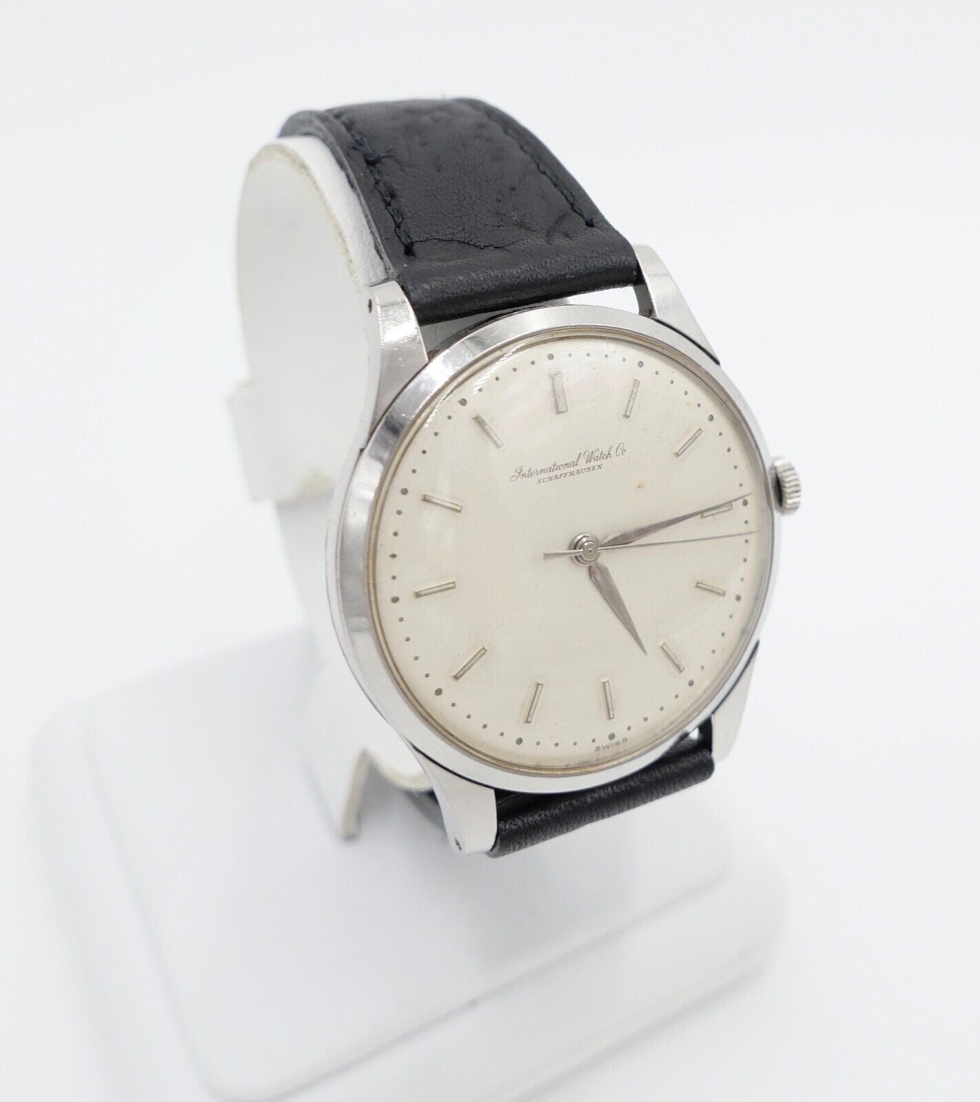 1959 IWC International Watch Co Herren Armbanduhr Cal. 89 Edelstahl Handaufzug