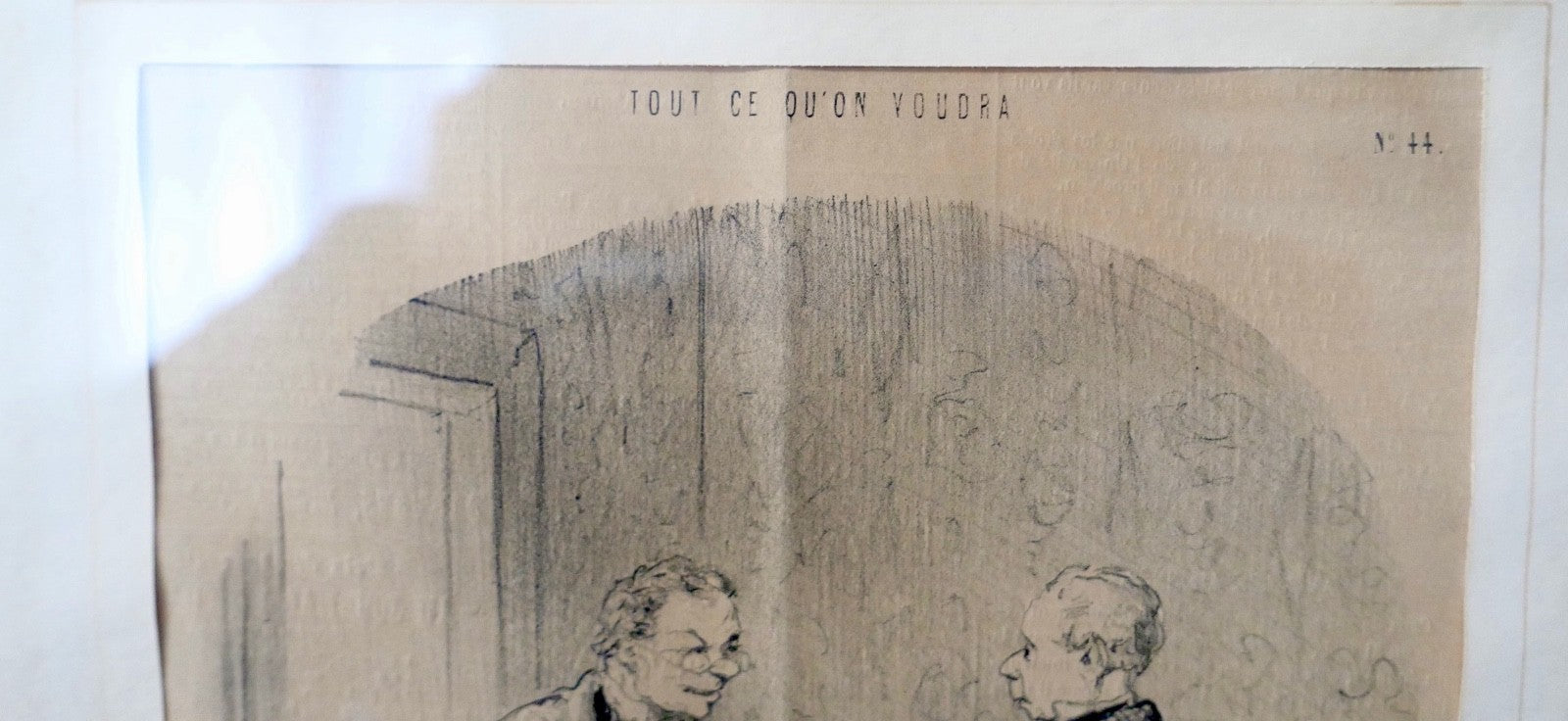 Honoré Daumier Lithographie 1847 Le Charivari Tout ce qu'on voudra Gerahmt