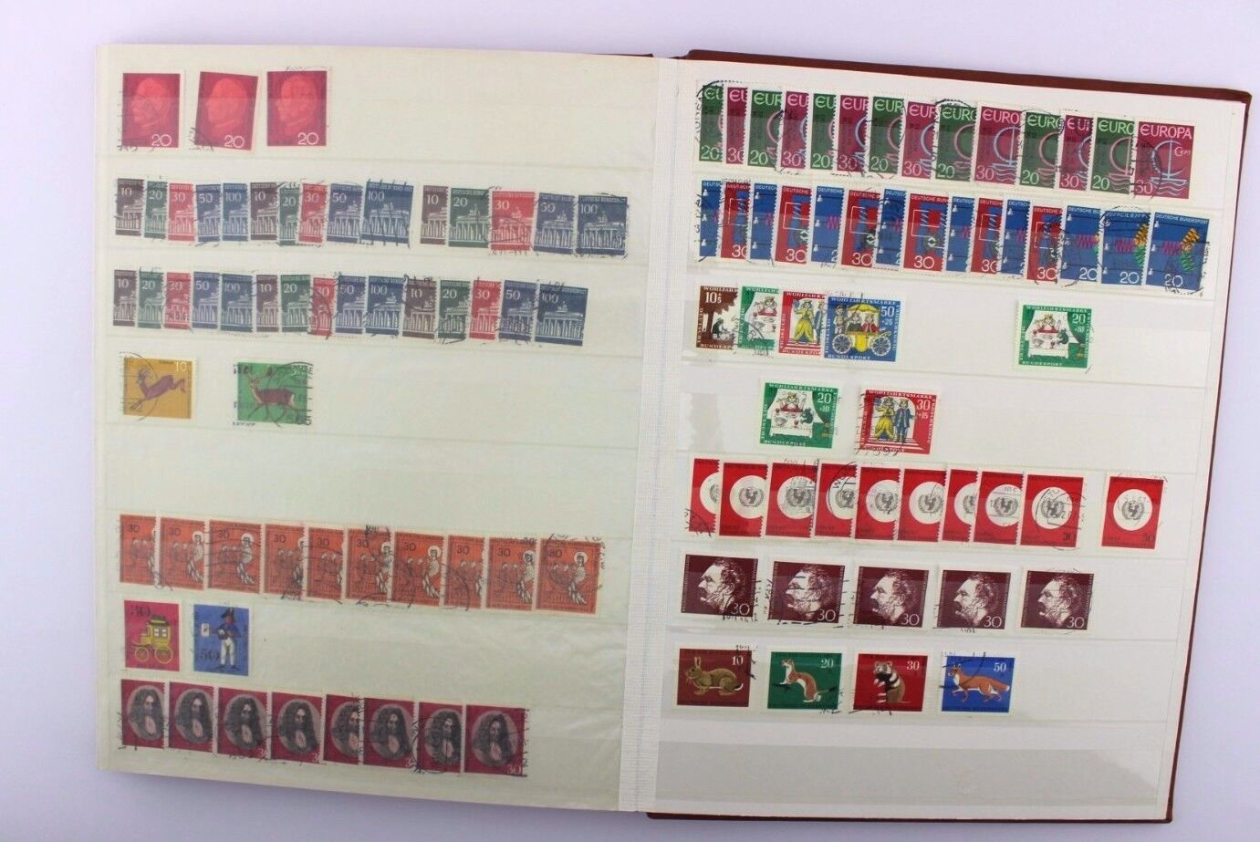 Briefmarken Album Collection stamps BRD Deutschland 1949 - 1968 Posthorn usw TOP