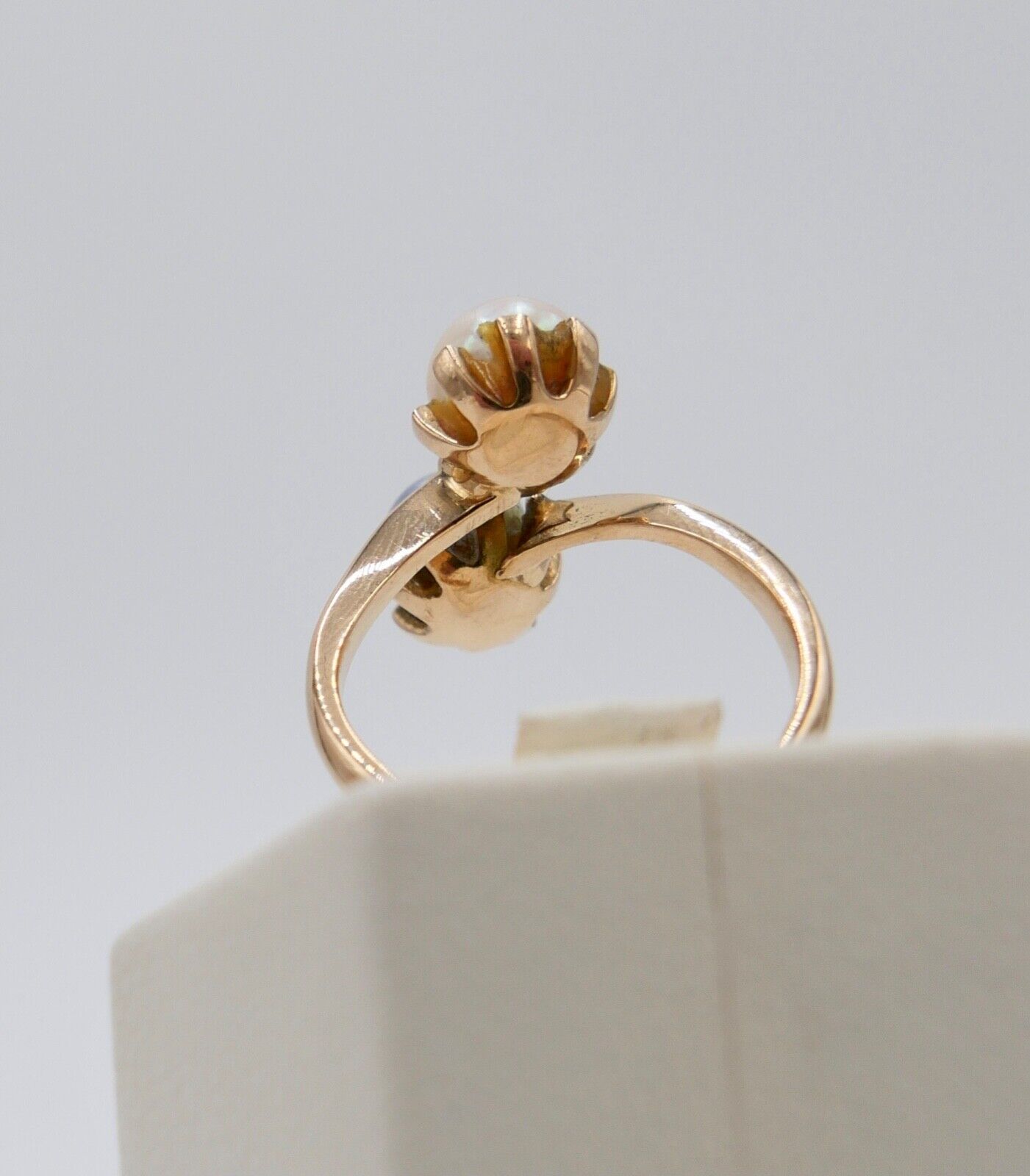 Eleganter Gold Perlen Ring 750 18K  Gr. 55/17,5 