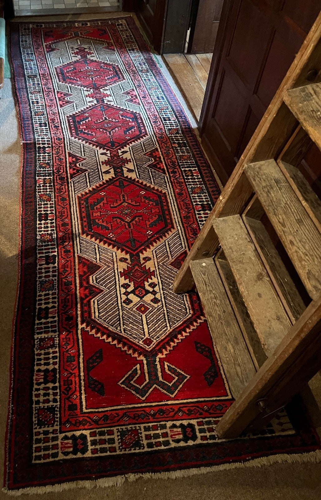Nomaden Läufer alter Orientteppich Perserteppich old carpet 343x100 cm
