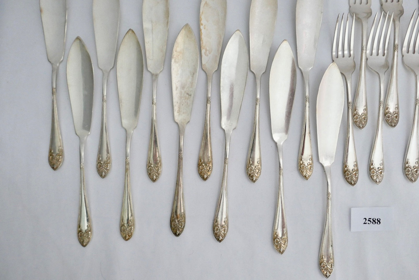 Fischbesteck 23 Teile John Round & Son Ltd EP Electro Plattet Pat. Nr. 516922