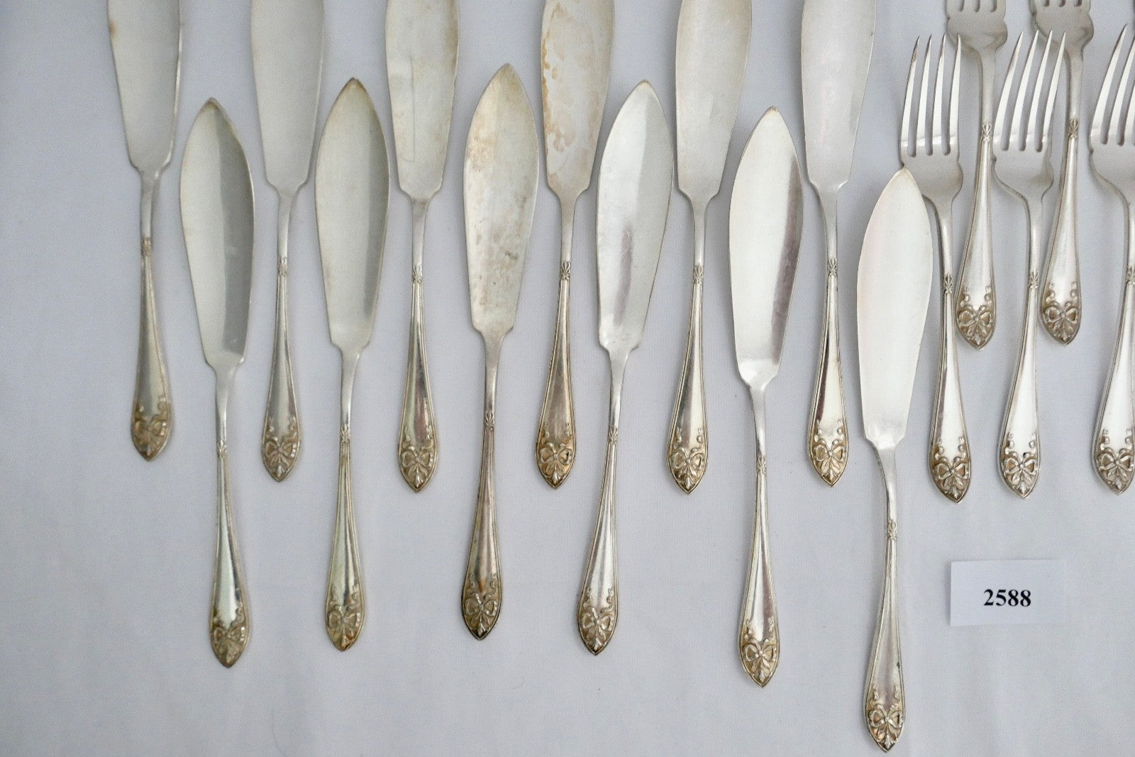 Fischbesteck 23 Teile John Round & Son Ltd EP Electro Plattet Pat. Nr. 516922