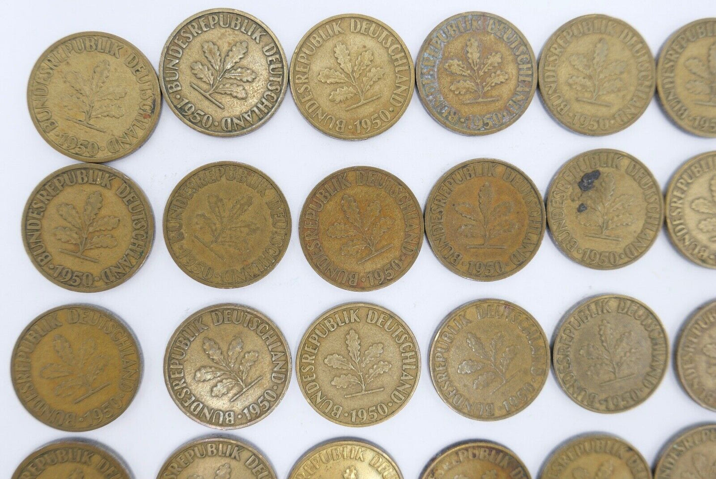 47x 10 Pfennig 1950 D F G J Jäger J. 383 s-vz