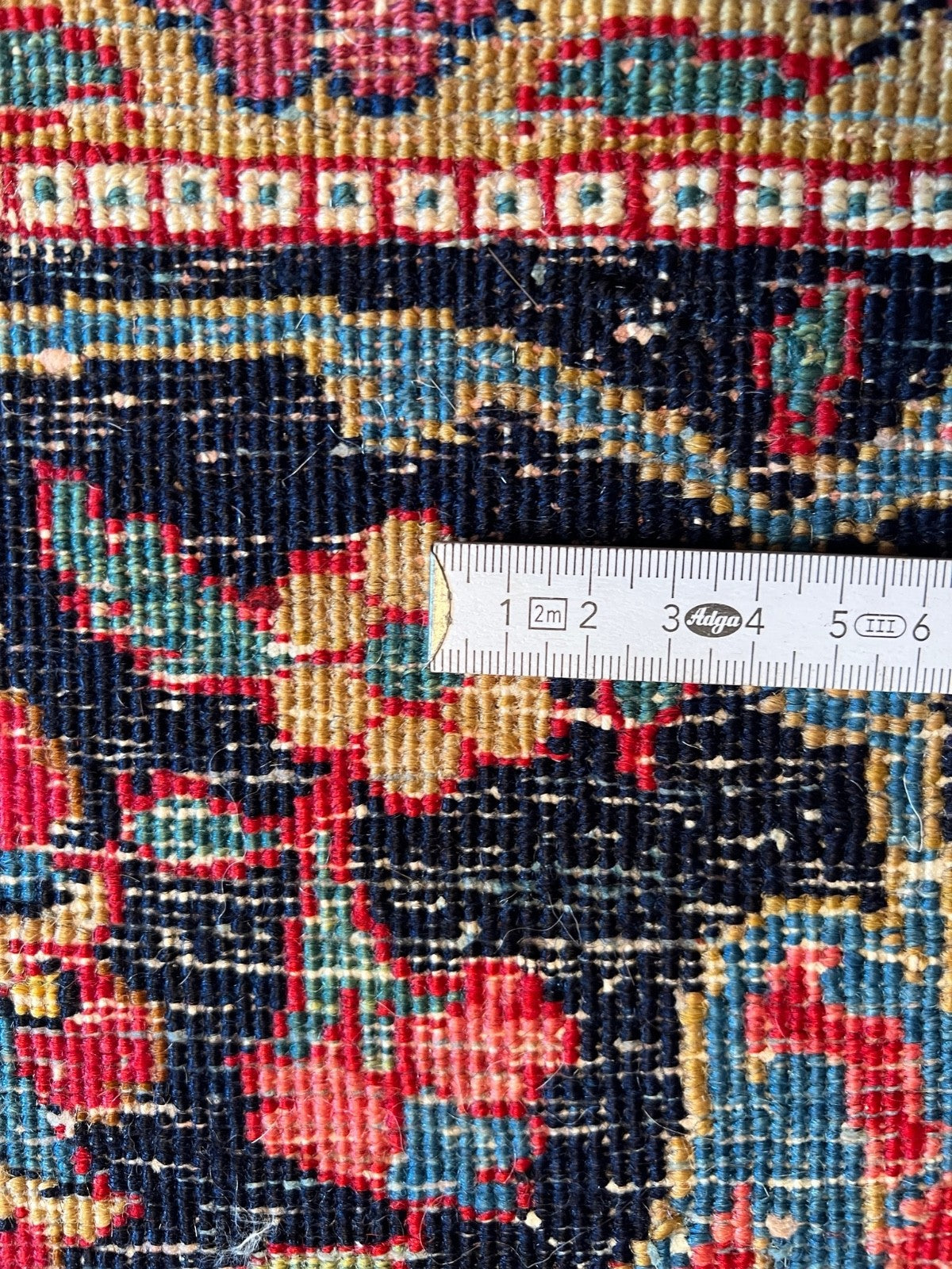 Großer Kashan alter Orientteppich Perserteppich old carpet 382x270 cm