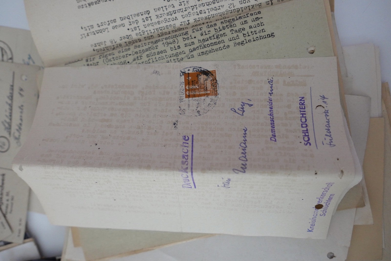 Großes Briefmarken-Konvolut Deutsches Reich Inflation 3. Reich Belege Einheiten