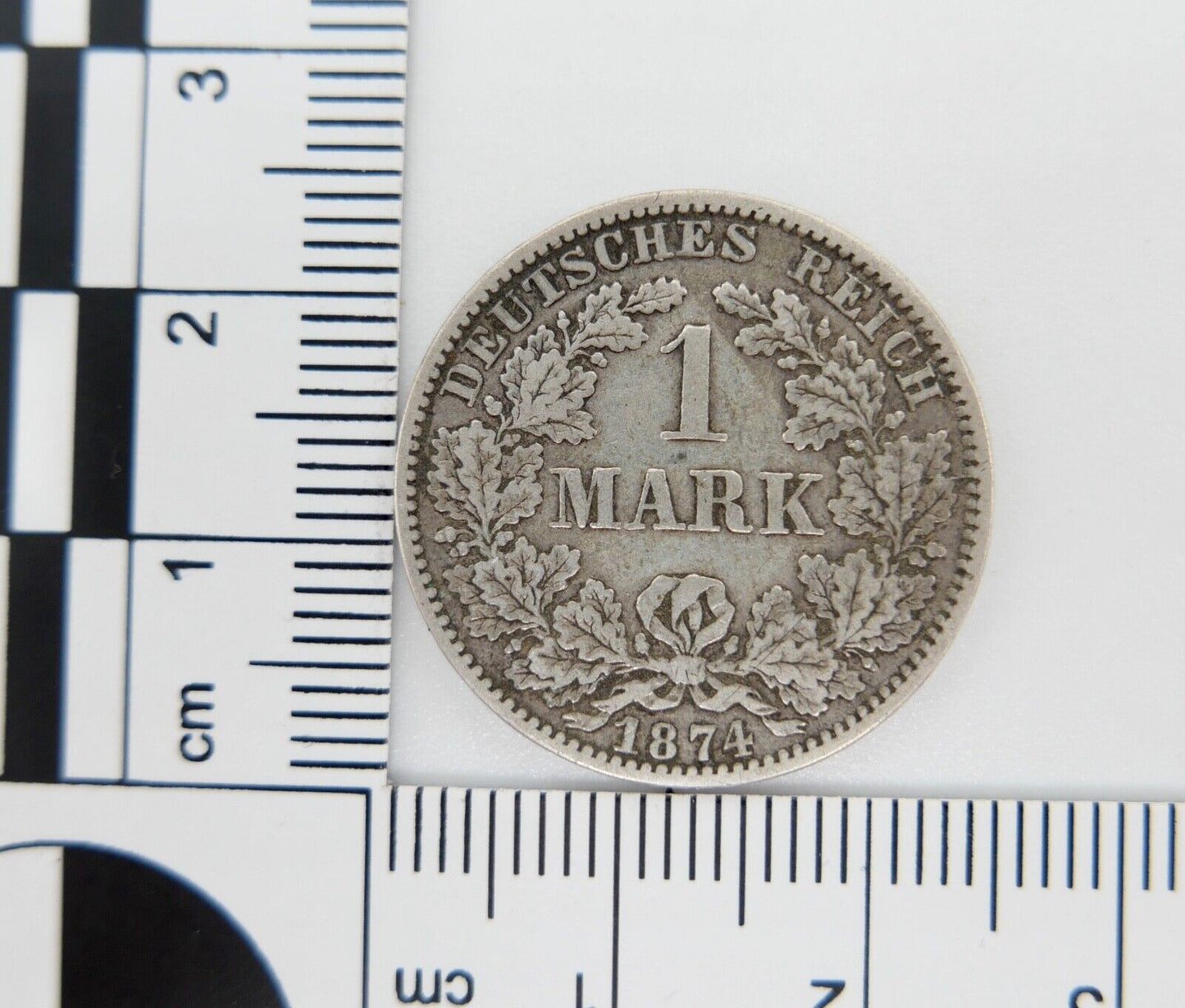 1 Mark 1874 A Silbermünze Jäger J. 9 gute Erhaltung  selten RAR 