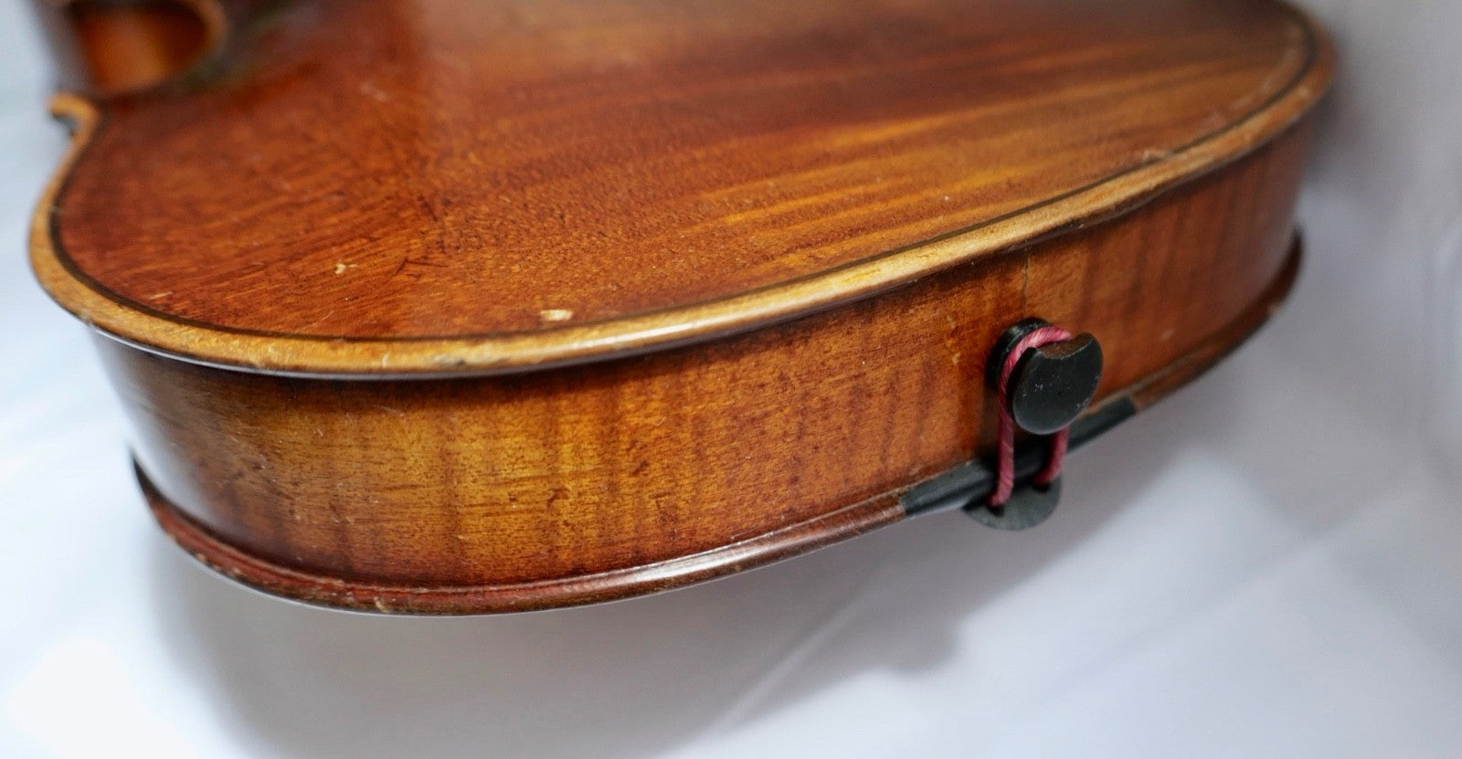 Alte Stradivarius Kopie Geige im Holzkasten mit Bogen & Zubehör Konvolut