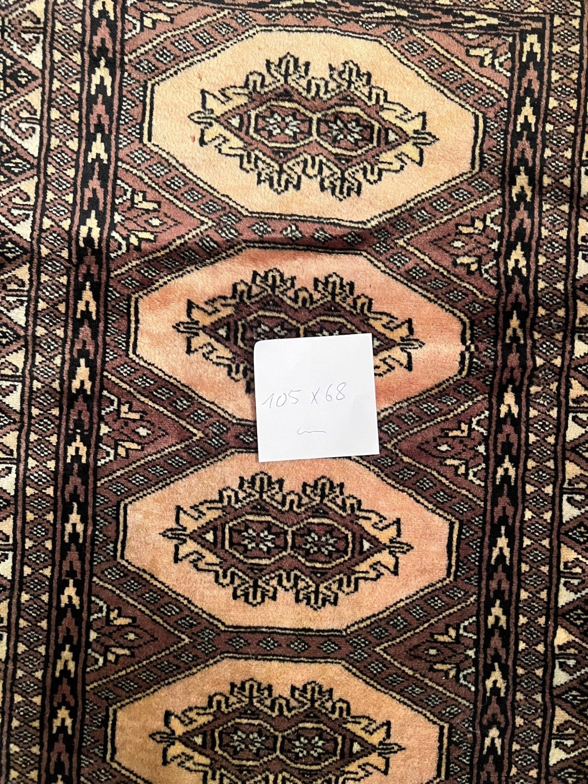 Buchara  Bokhara  alter Orientteppich old carpet 105x86  cm