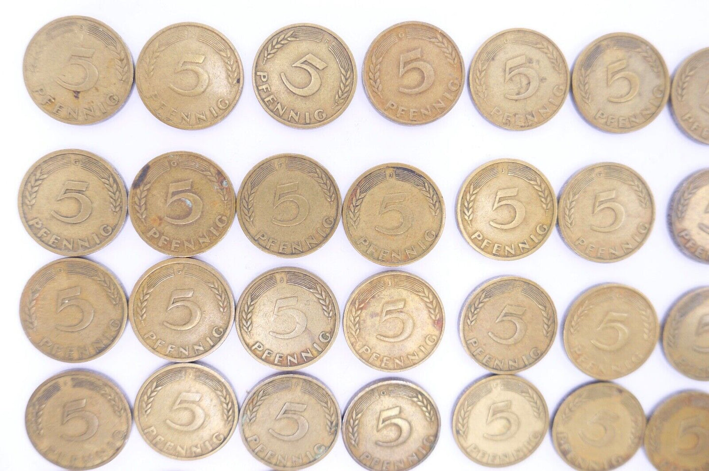 51x 5 Pfennig 1949 D F G J Jäger J. 377 s-vz