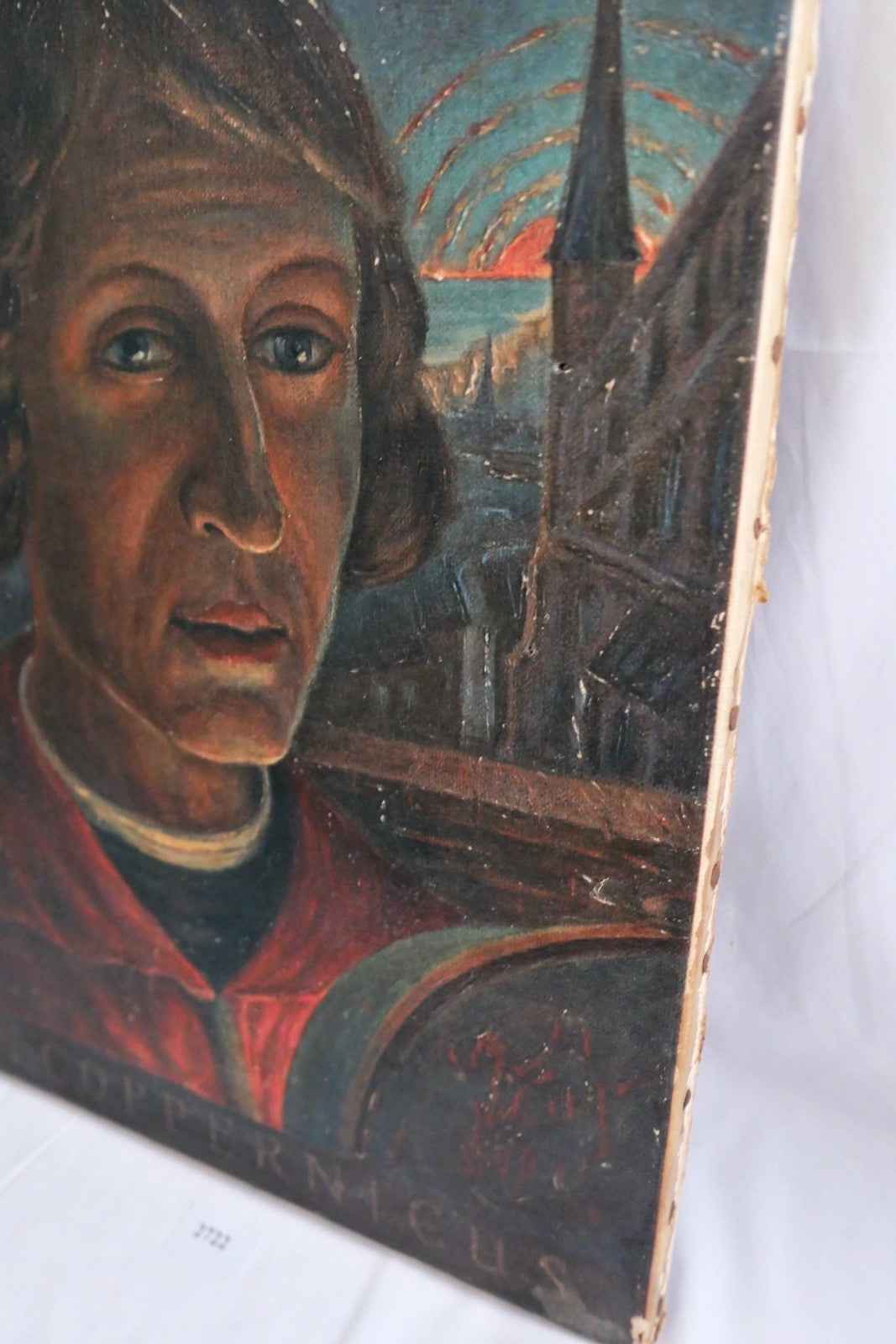 Antikes Portrait Nikolaus Kopernikus Ölgemälde Leinwand Coppernicus