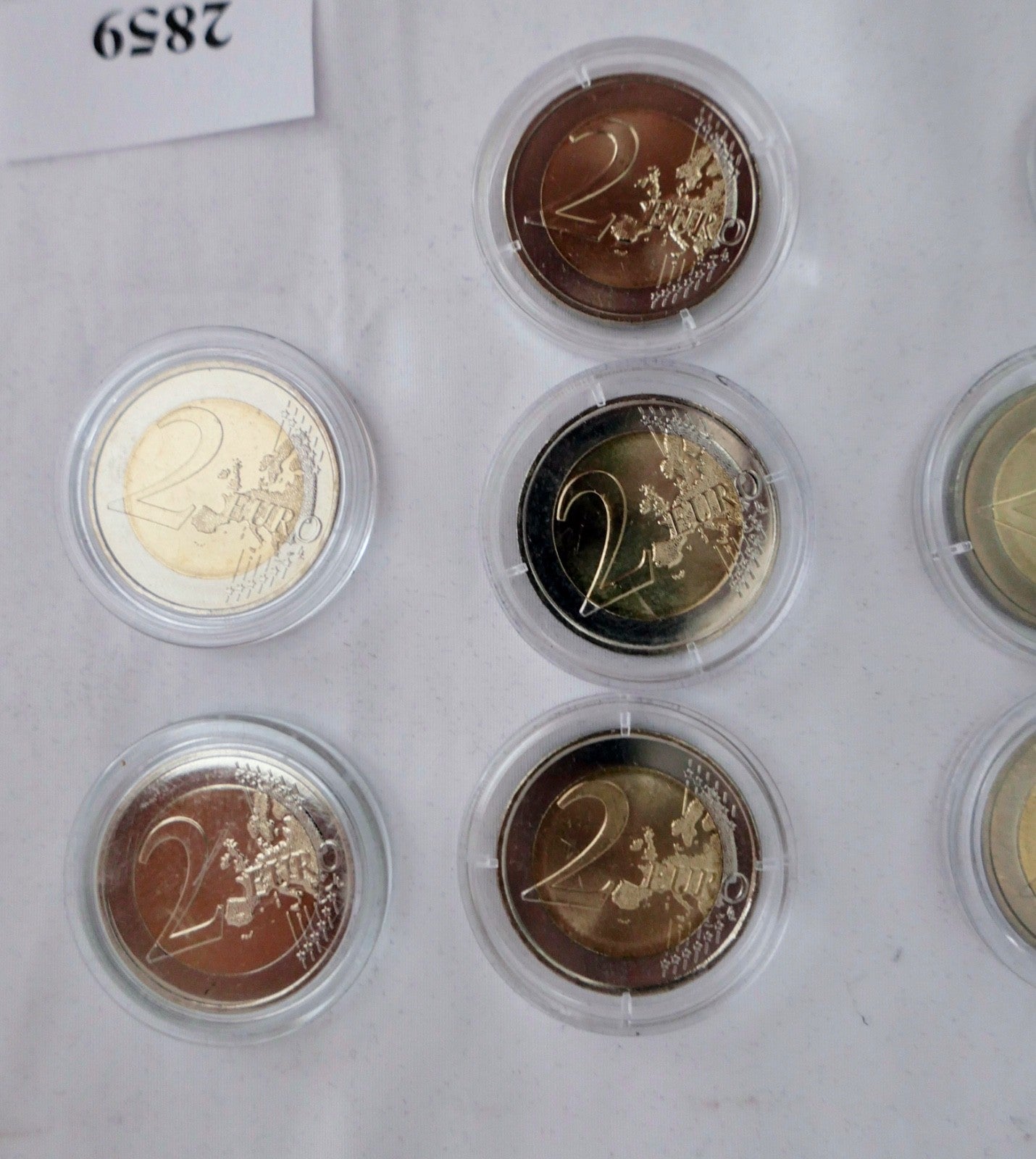 10x 2 Euro Gedenkmünzen Lot in Kapsel Monaco Andora Asterix Litauen Luxemburg €