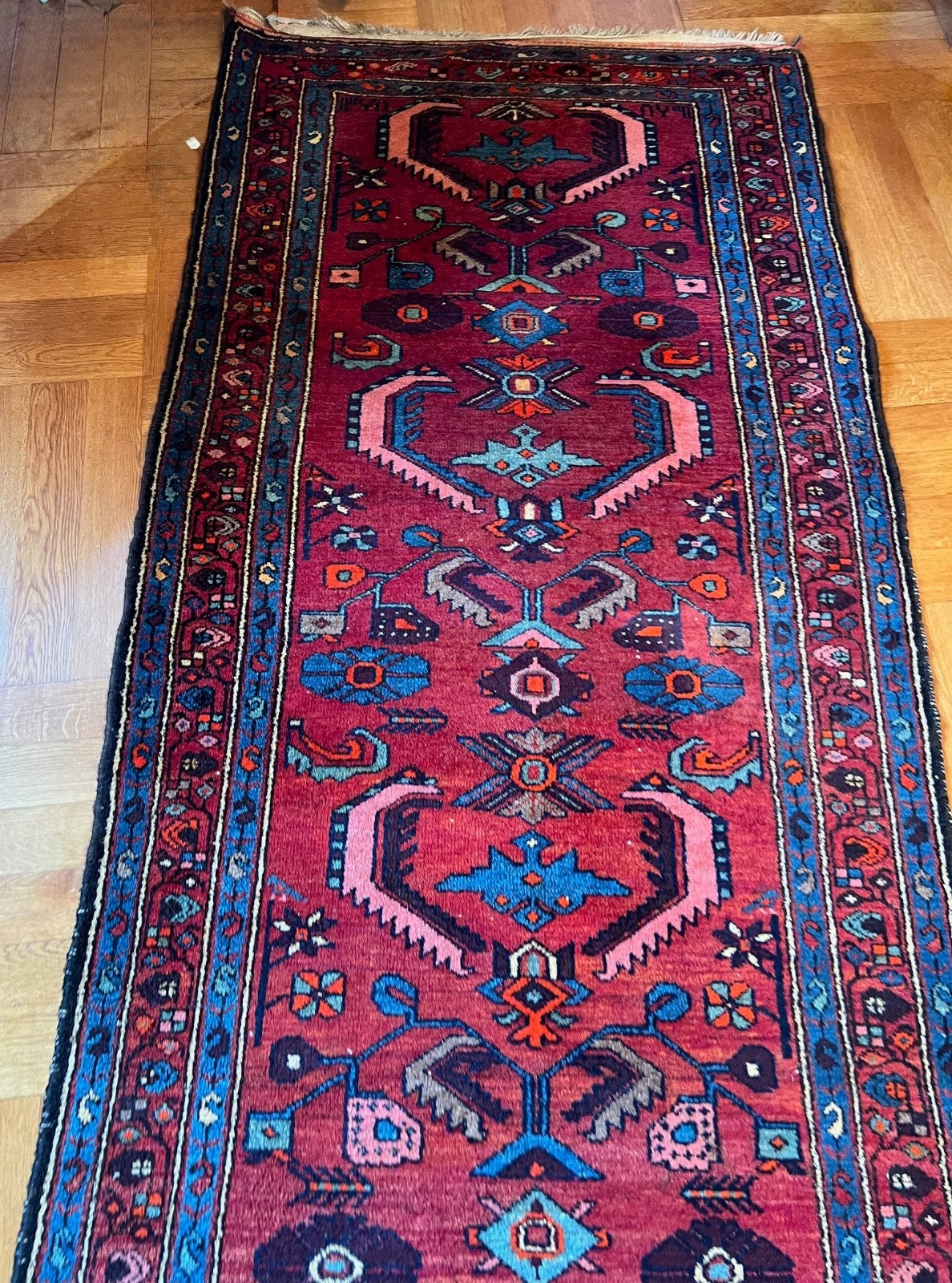 Nomaden Läufer alter Orientteppich Perserteppich old carpet 410x107cm