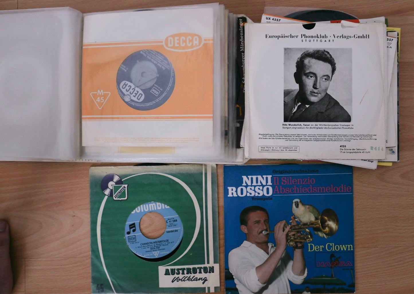 Konvolut 26 Singles 7" 45rpm –  Schlager, Chanson, Operette, Volkslied Alexander