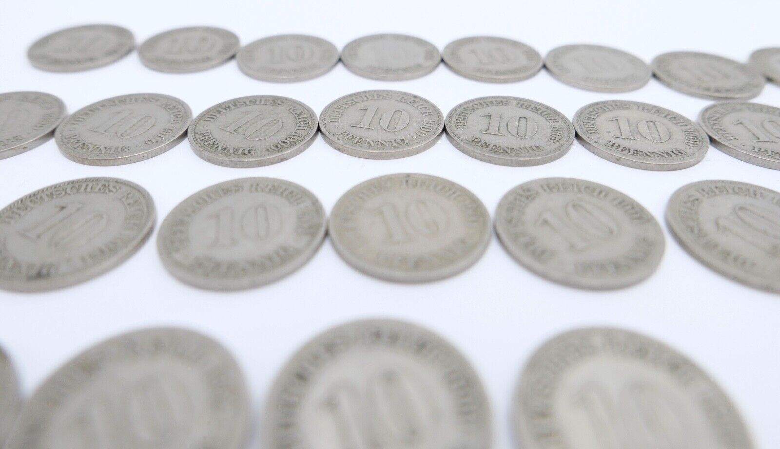 48x 10 Pfennig Kaiserreich 1890 - 1901 Jäger J. 13 ss-stg