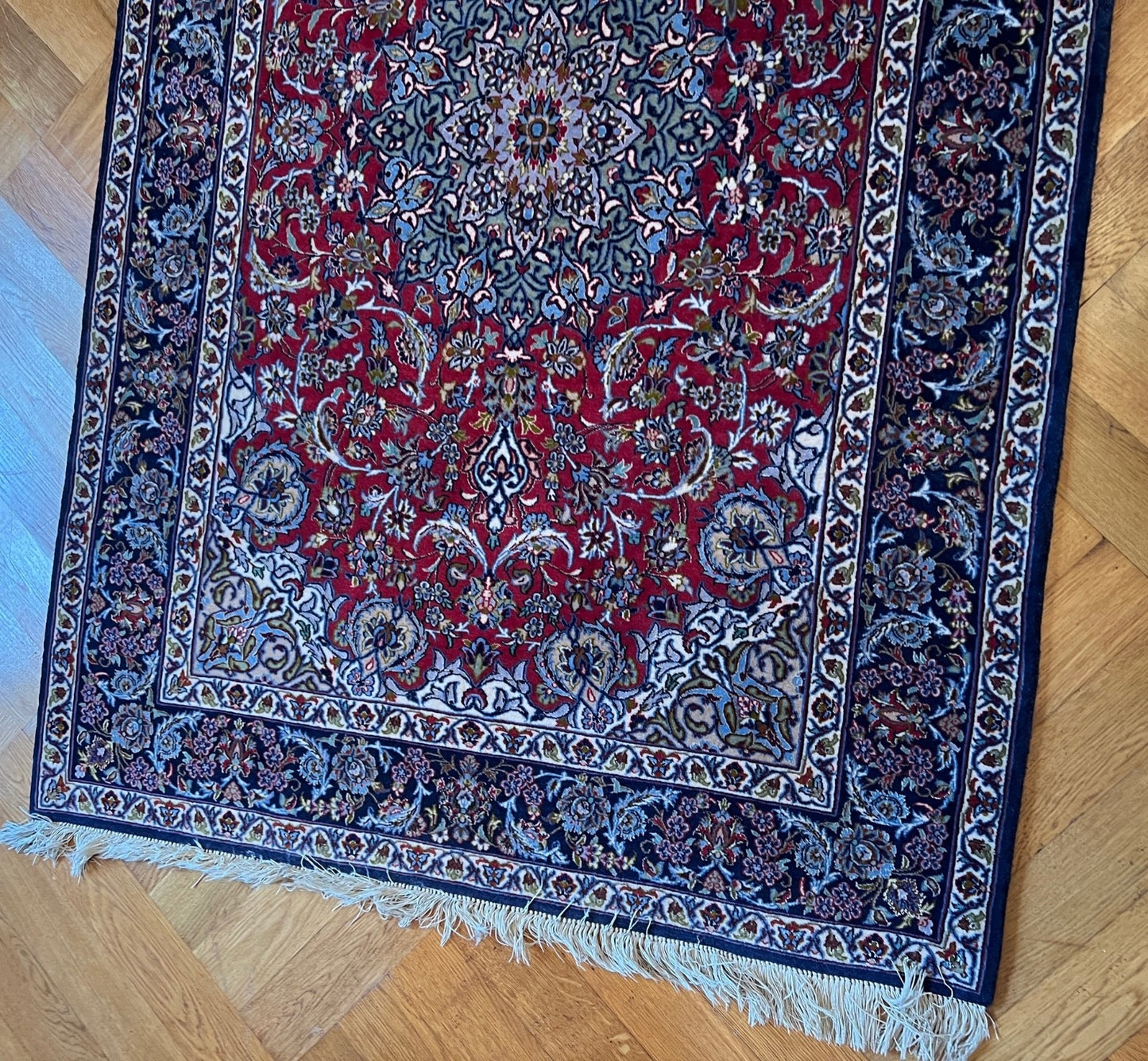 Kashan alter Orientteppich Perserteppich old carpet 180x110 cm