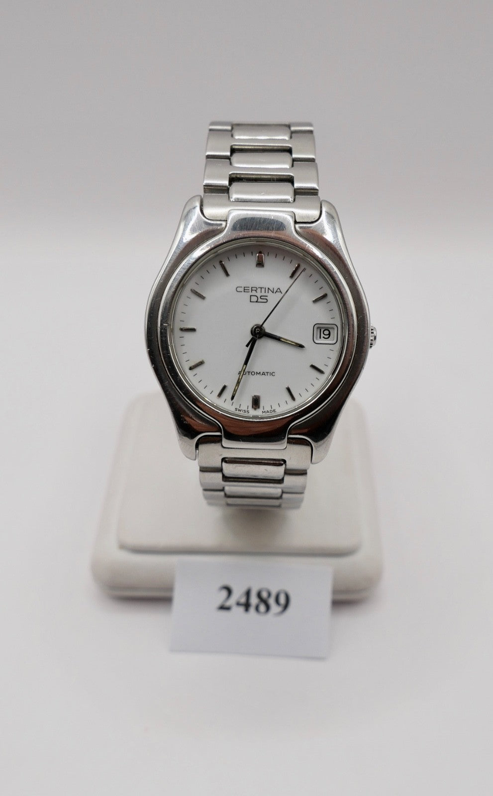 Certina DS Automatic 629 7070 7170 42 Original Band weißes Zifferblatt Herrenuhr