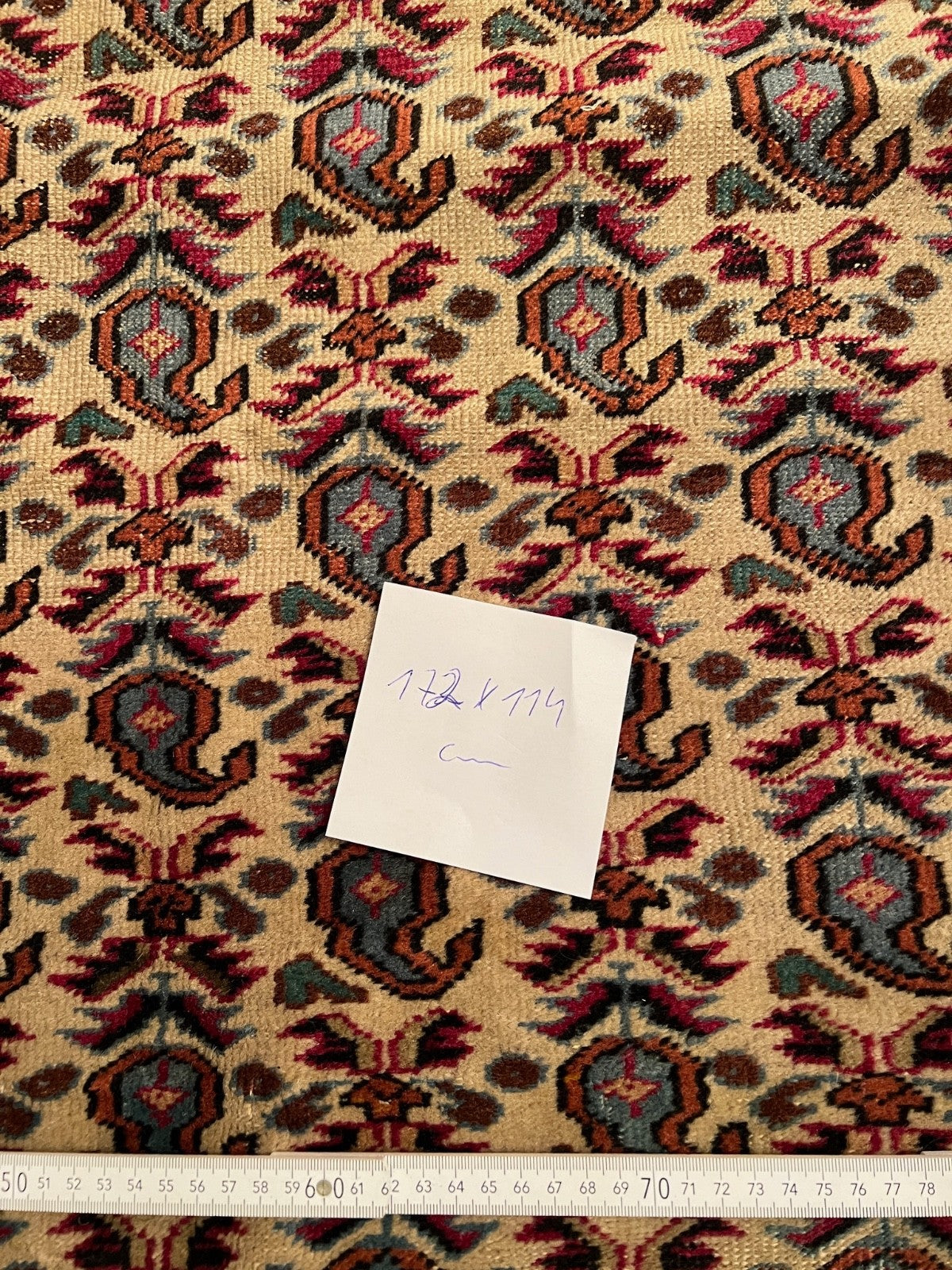 Moud Mud alter Orientteppich Perserteppich old carpet 172x114 cm