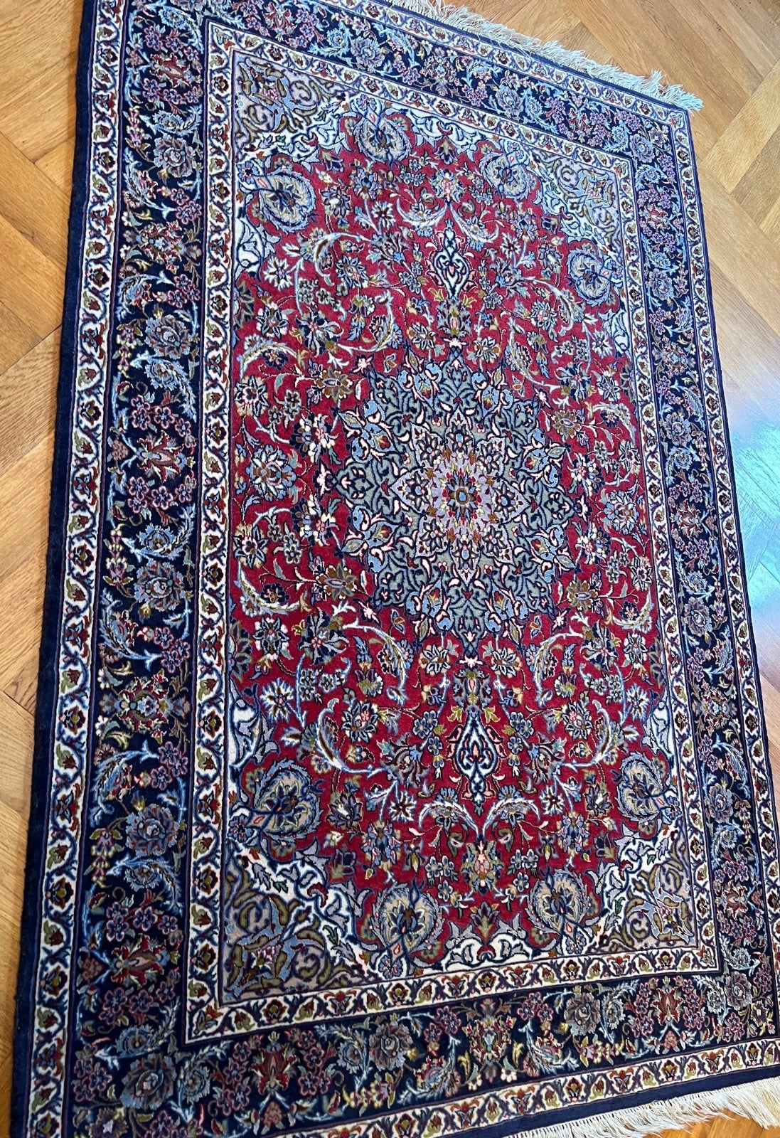 Kashan alter Orientteppich Perserteppich old carpet 180x110 cm