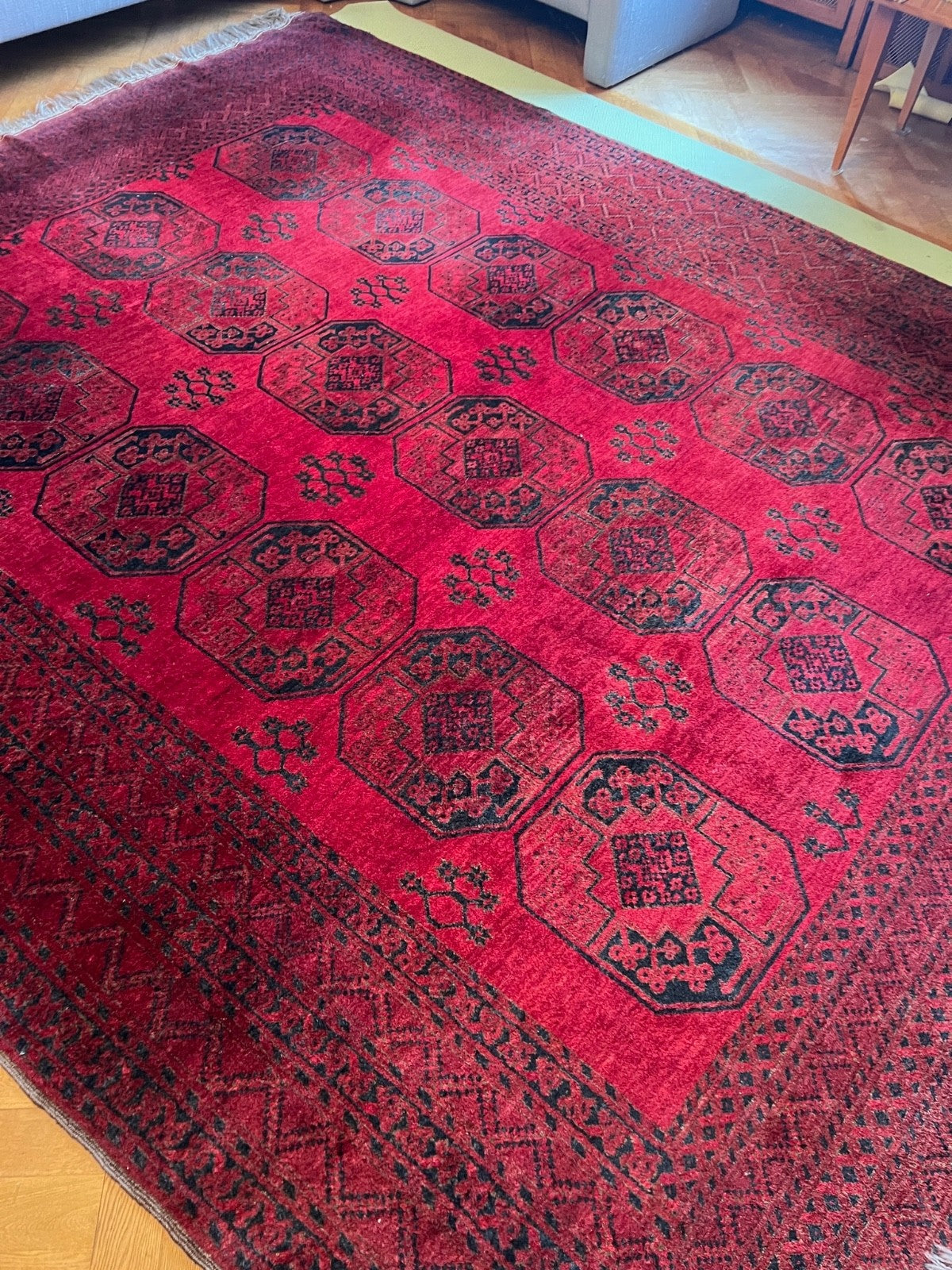 Buchara Ersari Afghan alter Orientteppich old carpet 390x290 cm