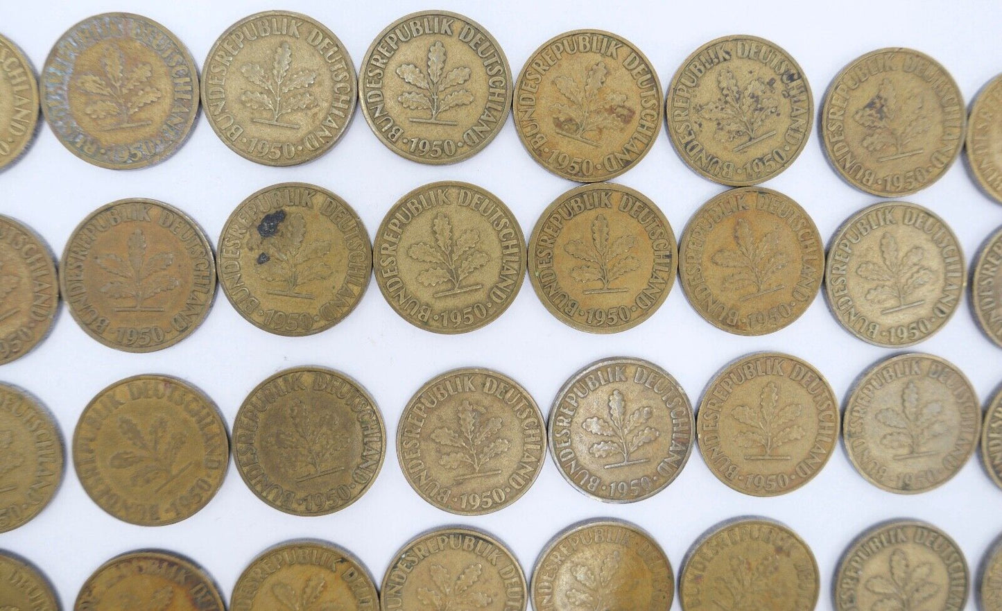 47x 10 Pfennig 1950 D F G J Jäger J. 383 s-vz