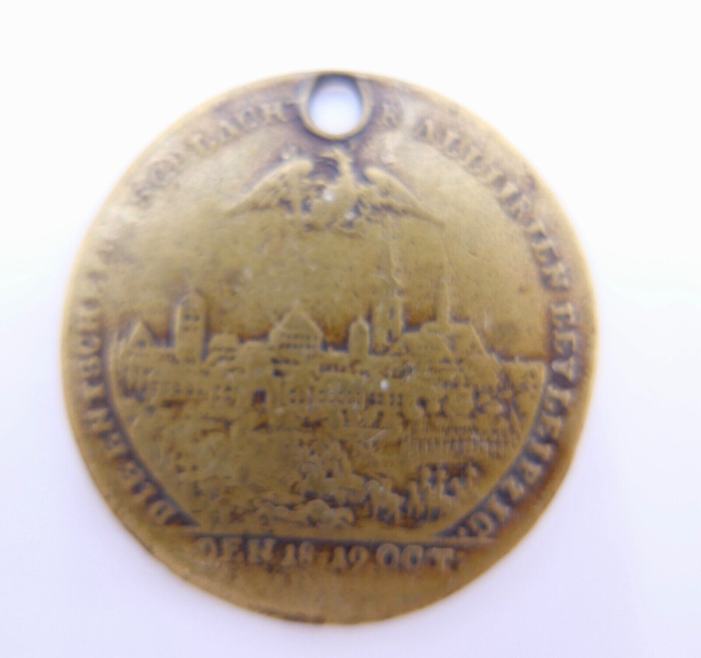 MEDAILLE LEIPZIG 1813 FRANZ ALEXANDER RUSSLAND JETTON SCHLACHT RECHENPFENNIG