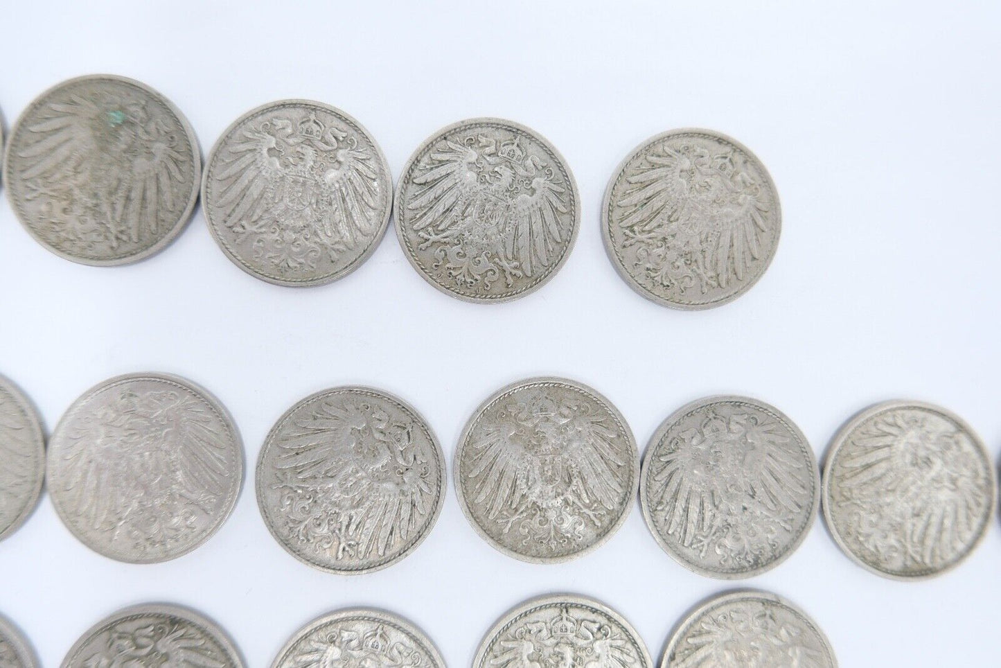 42x 10 Pfennig Kaiserreich 1912 1913 1914 1915  Jäger J. 13 ss-stg