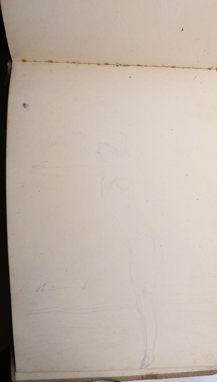 Skizzenbuch mit Tier‑ und Frauenzeichnungen 1939 mit handschriftlichen Gedichten