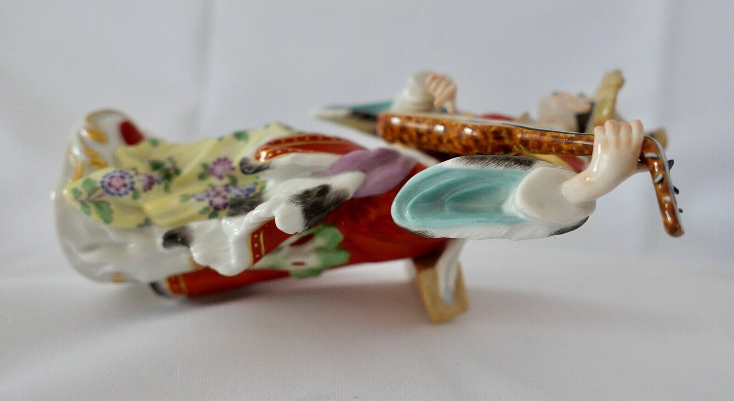 Meissen Figur 1. Wahl Malabar mit Mandoline 18,5 cm F.E. Meyer 1569 67035