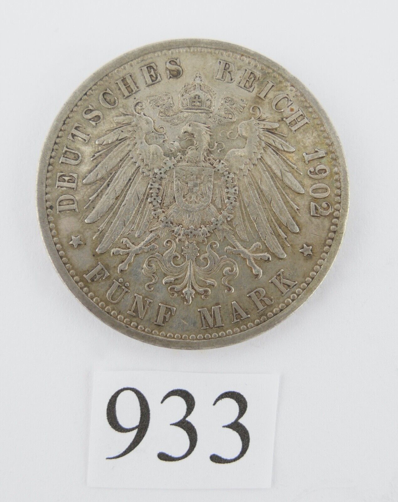 5 Mark Silbermünze Friedrich I. 1902 G Jäger J. 33 BADEN sehr schön