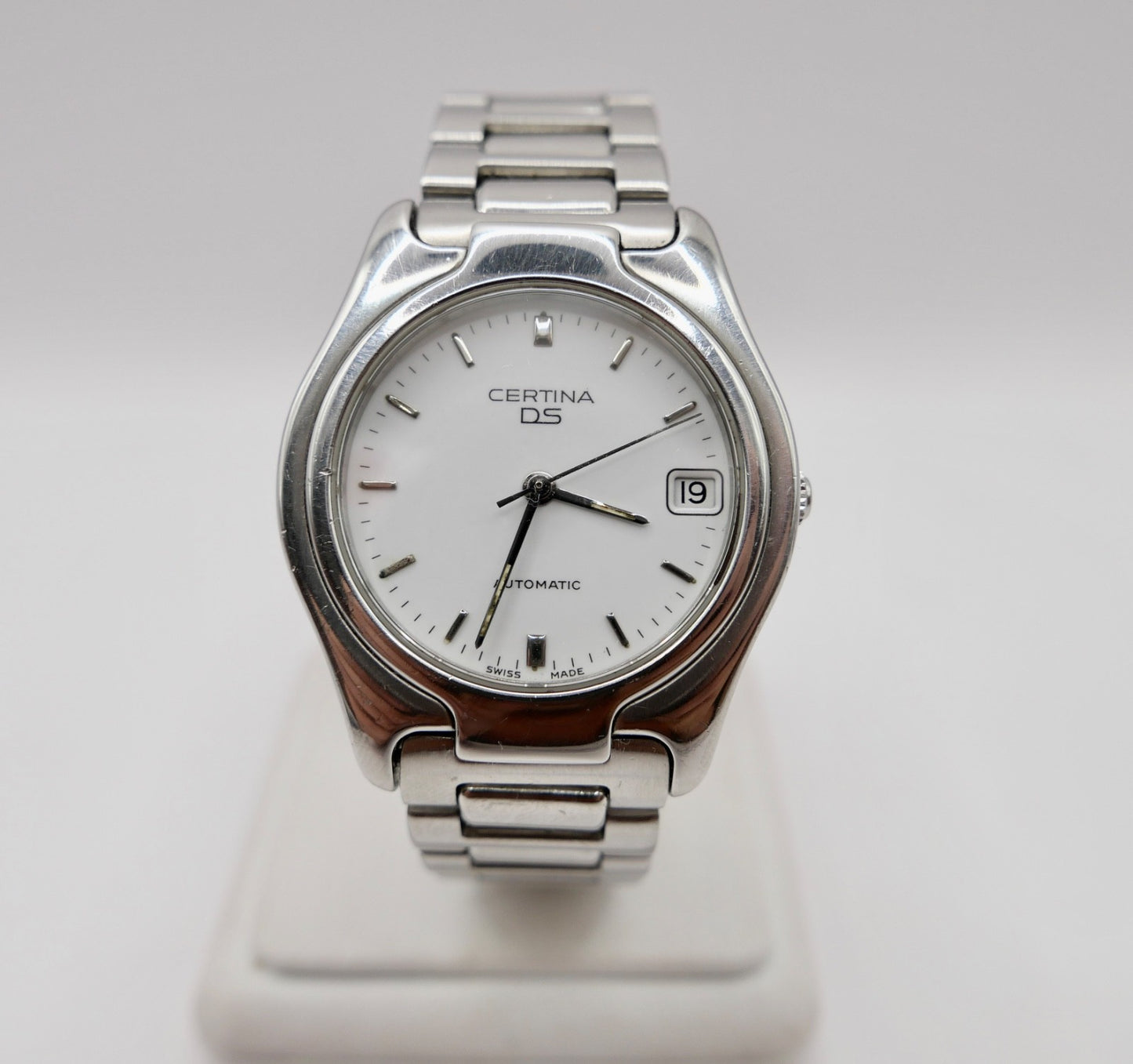 Certina DS Automatic 629 7070 7170 42 Original Band weißes Zifferblatt Herrenuhr