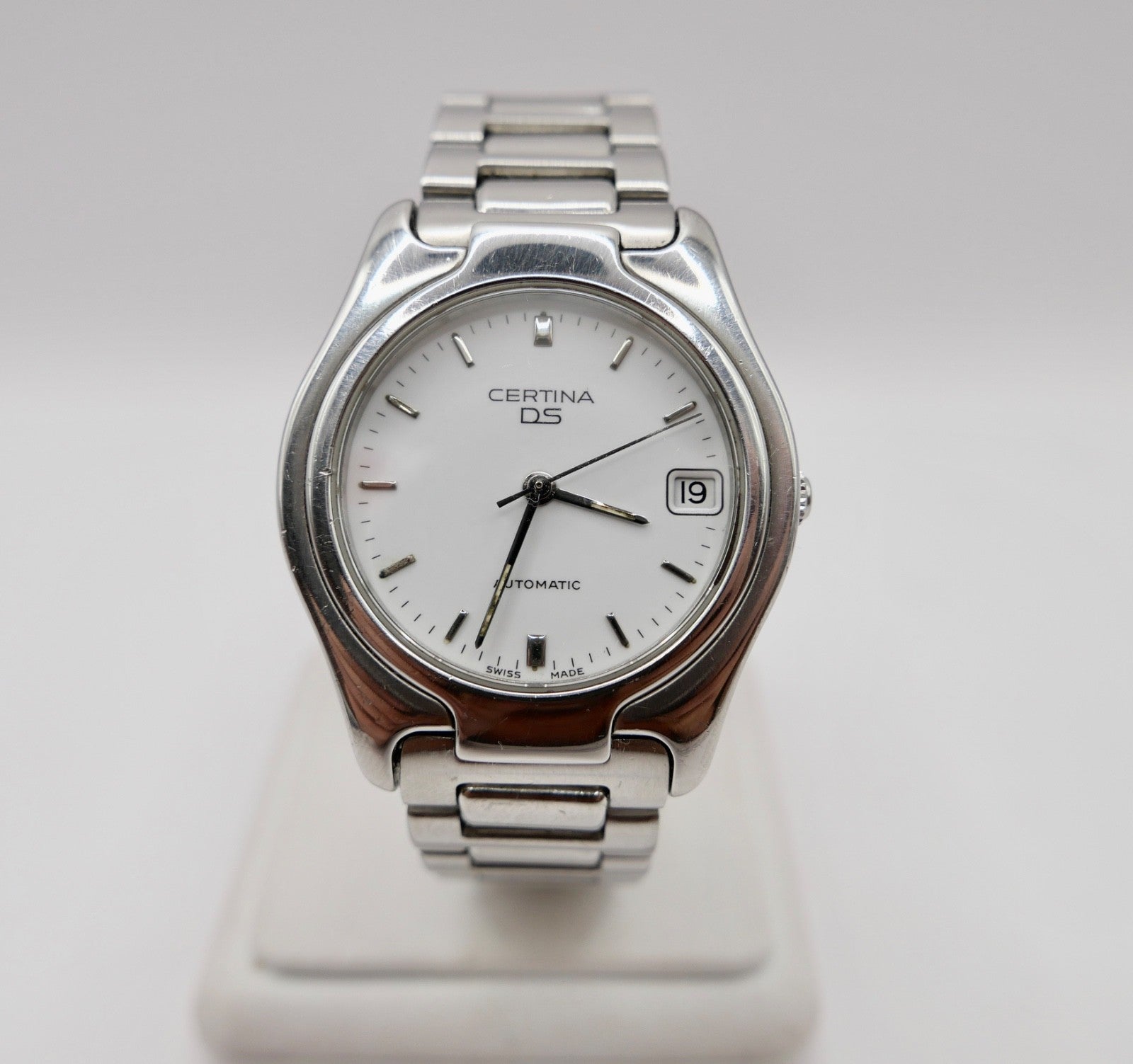 Certina DS Automatic 629 7070 7170 42 Original Band weißes Zifferblatt Herrenuhr