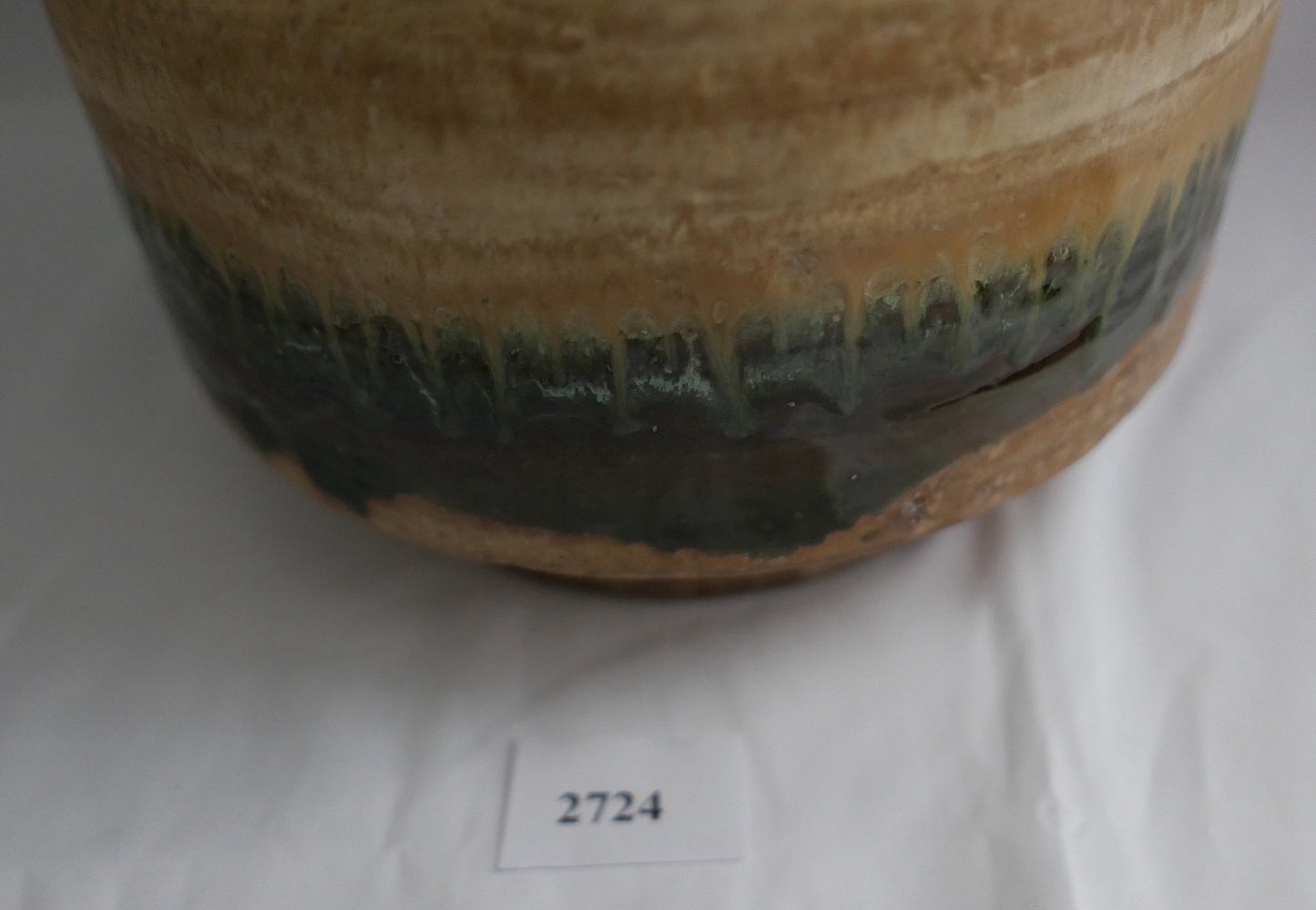 Karlsruher Majolika Vase G/154 Keramik Studiokeramik  Fridegart Glatzle Vintage