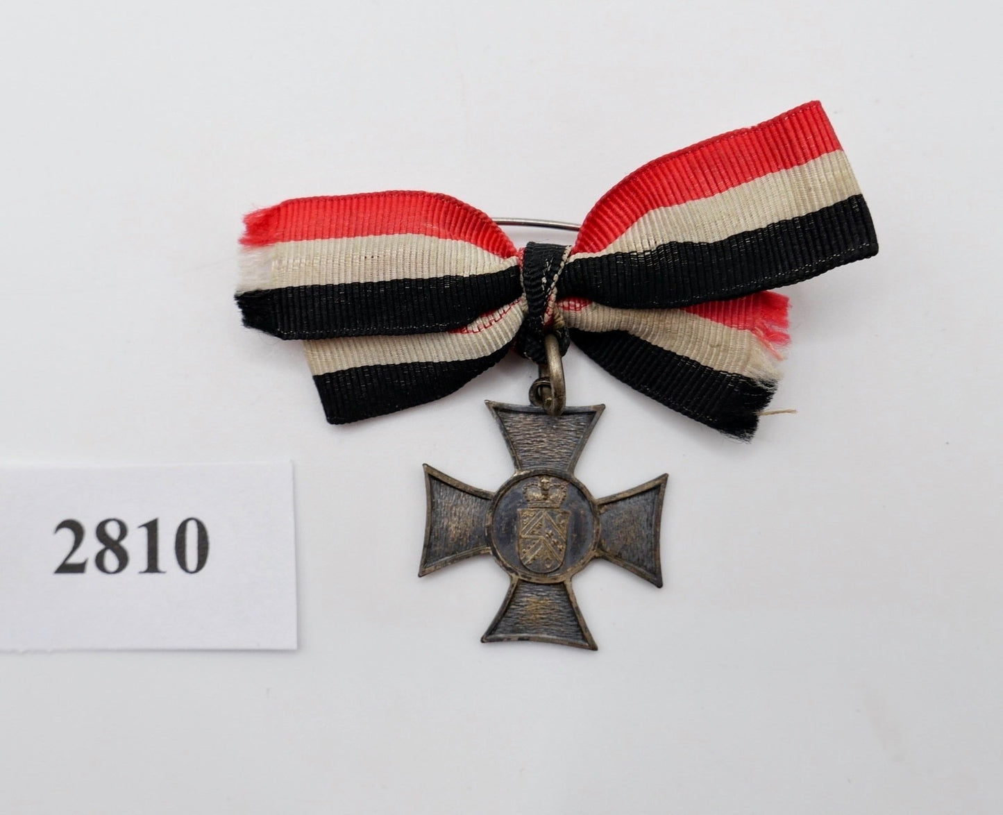 Baden Kreuz für freiwillige Kriegshilfe 1914 1916 Damenschleife Orden 1.WK