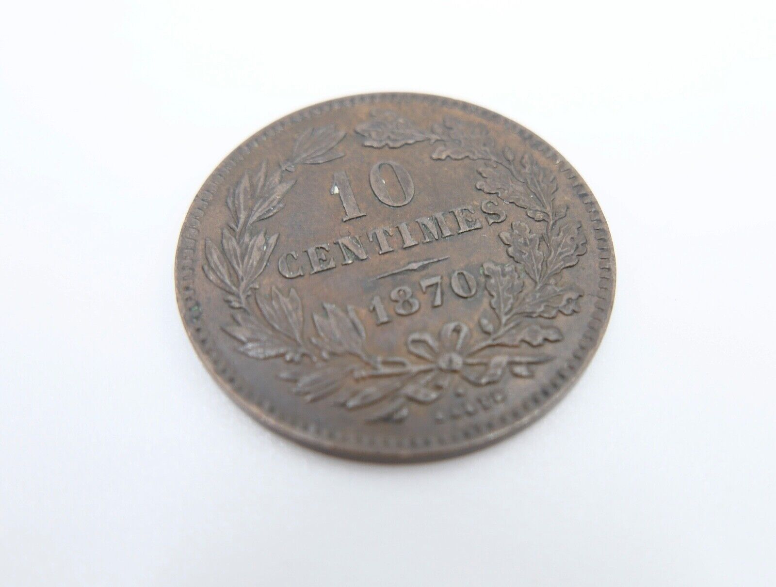 10 Centimes 1870 Luxemburg Guillaume III. 1849-1890 fast Stempelglanz