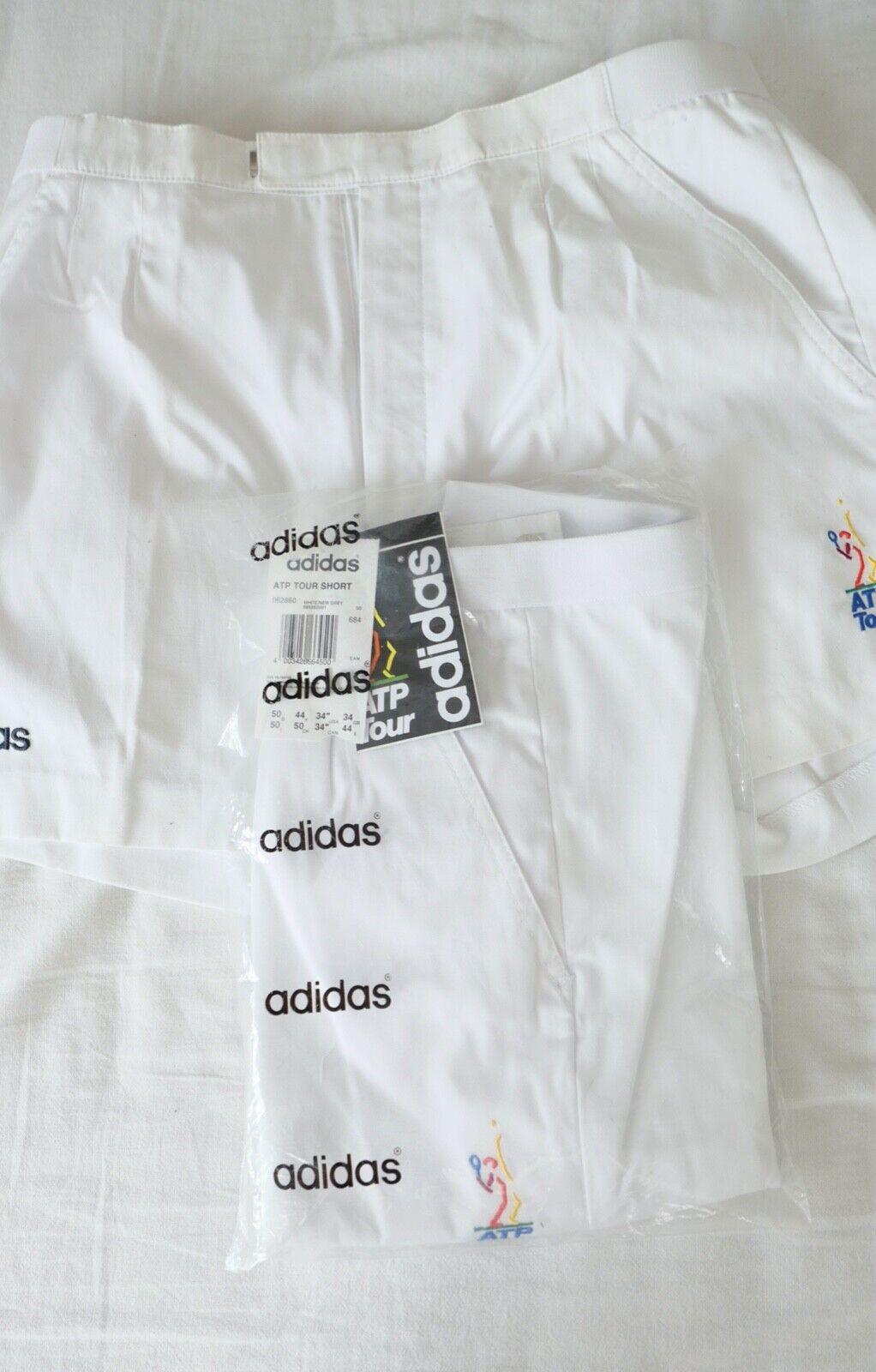 2x Vintage Adidas ATP TOUR Tennis Hose Short Shorts Damen 1980-1990er Jahre NEU - Antikhandel-Stuttgart