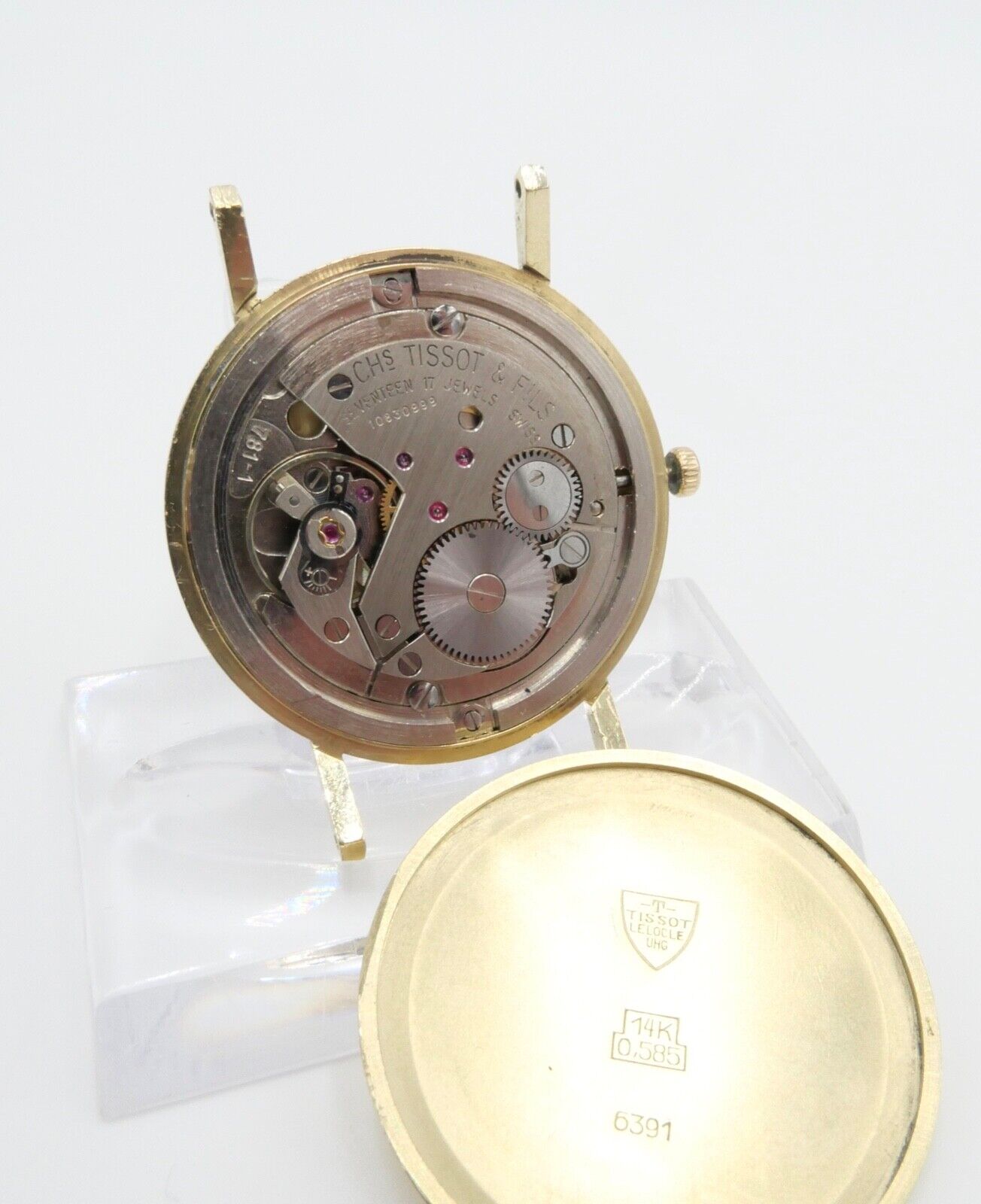 Tissot 585 14K Gold Herenuhr 1960er Handaufzug Cal. 781-1 Ref. 6391 NEUwertig