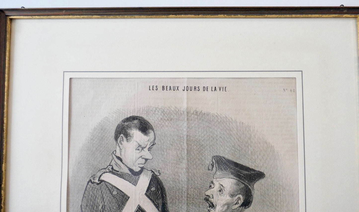 Honoré Daumier Lithographie En Garde Nationale (1845)