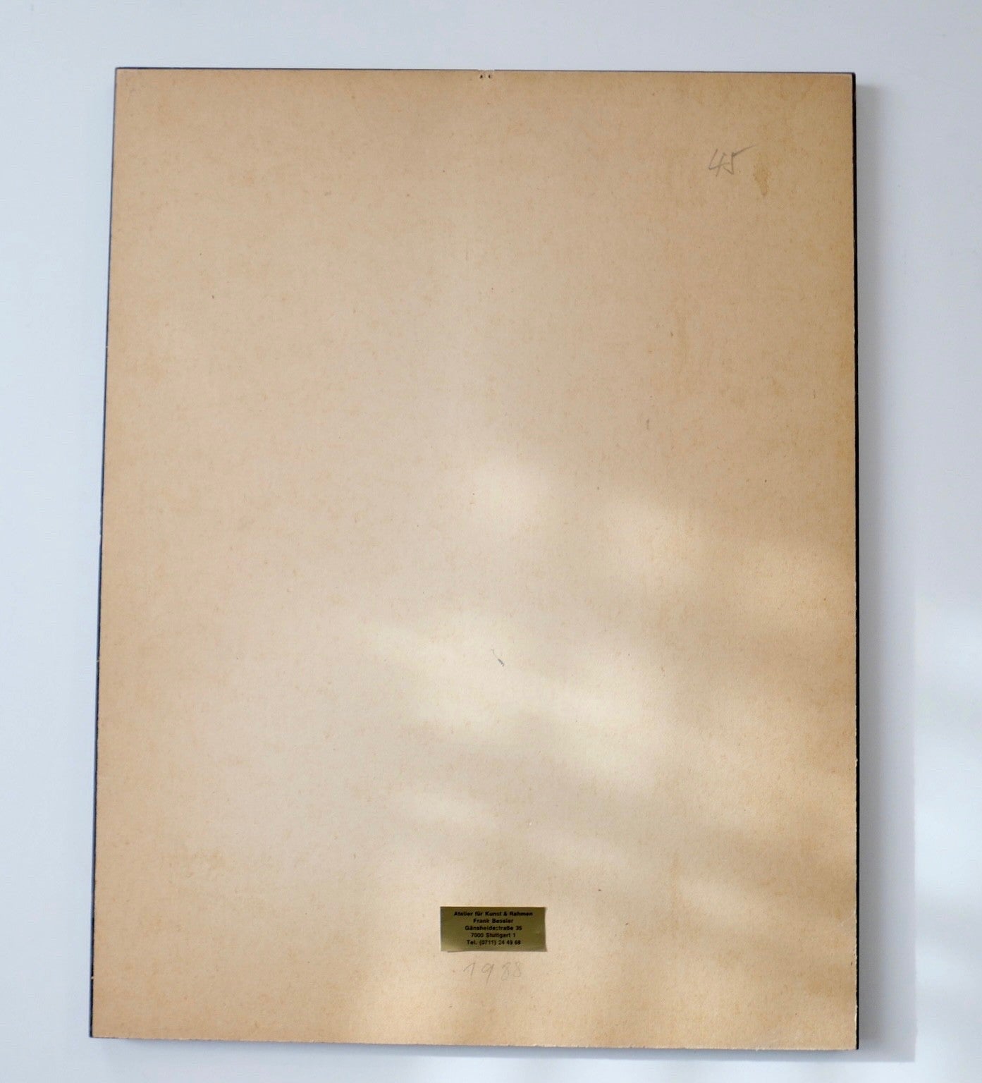 T. SKATHMEYER-WENZ Original Kohlezeichnung Calle de Barcelona Unikat gerahmt