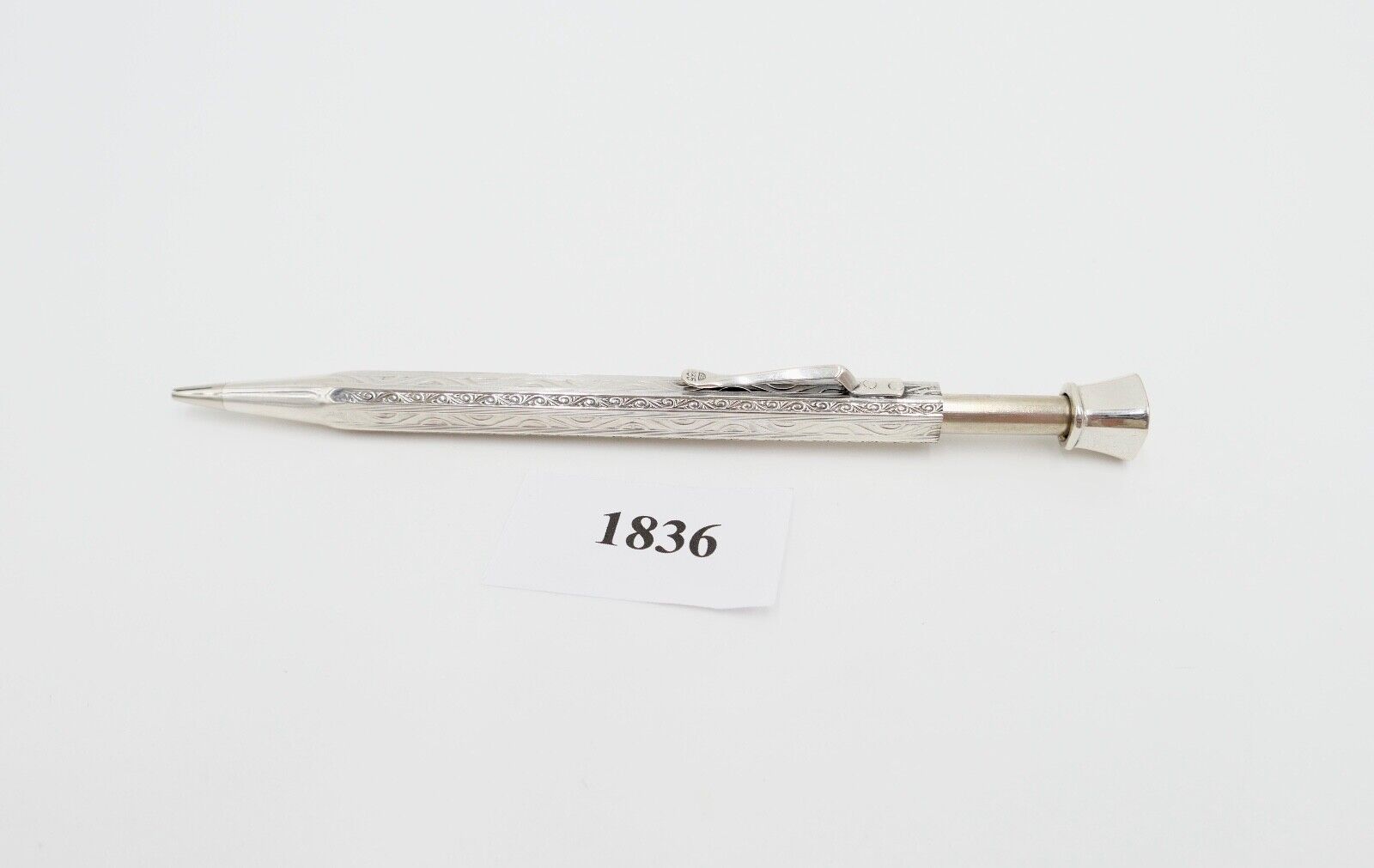 Jugendstil Bleistift Stift für Minen LN - Laurin Silber 835