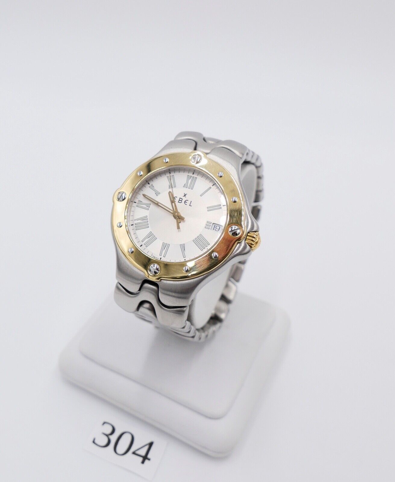 2000er EBEL SPORTWAVE QUARZ 137-2 Ref. 6187631 Herren Damen Stahl Gold Ø 36 mm